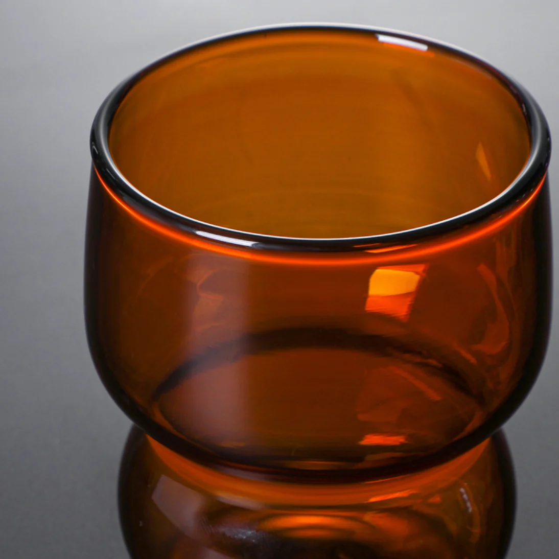 Transparent Borosilicate Glass Tumbler Amber - Image 10