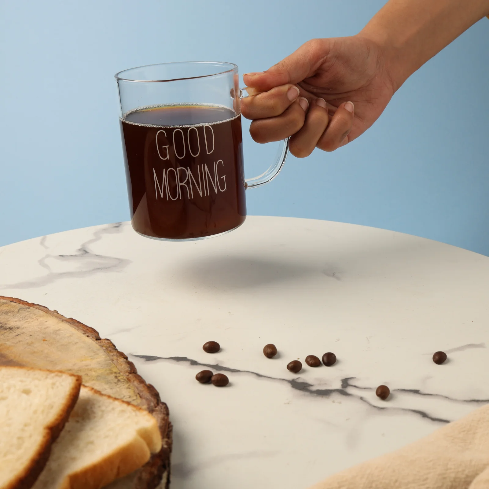 Transparent Good Morning Mug Set of 2 - Image 11