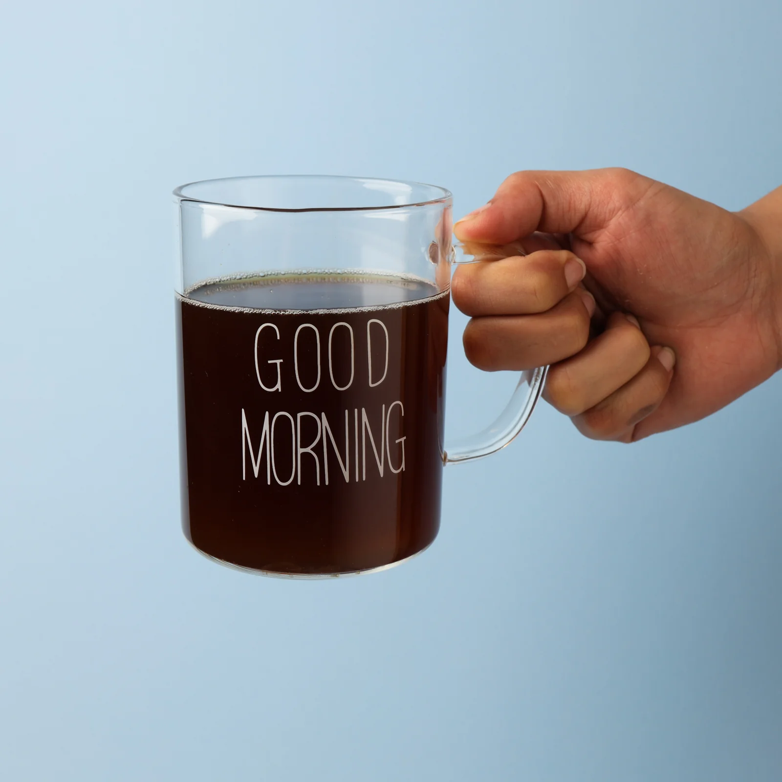 Transparent Good Morning Mug Set of 2 - Image 3