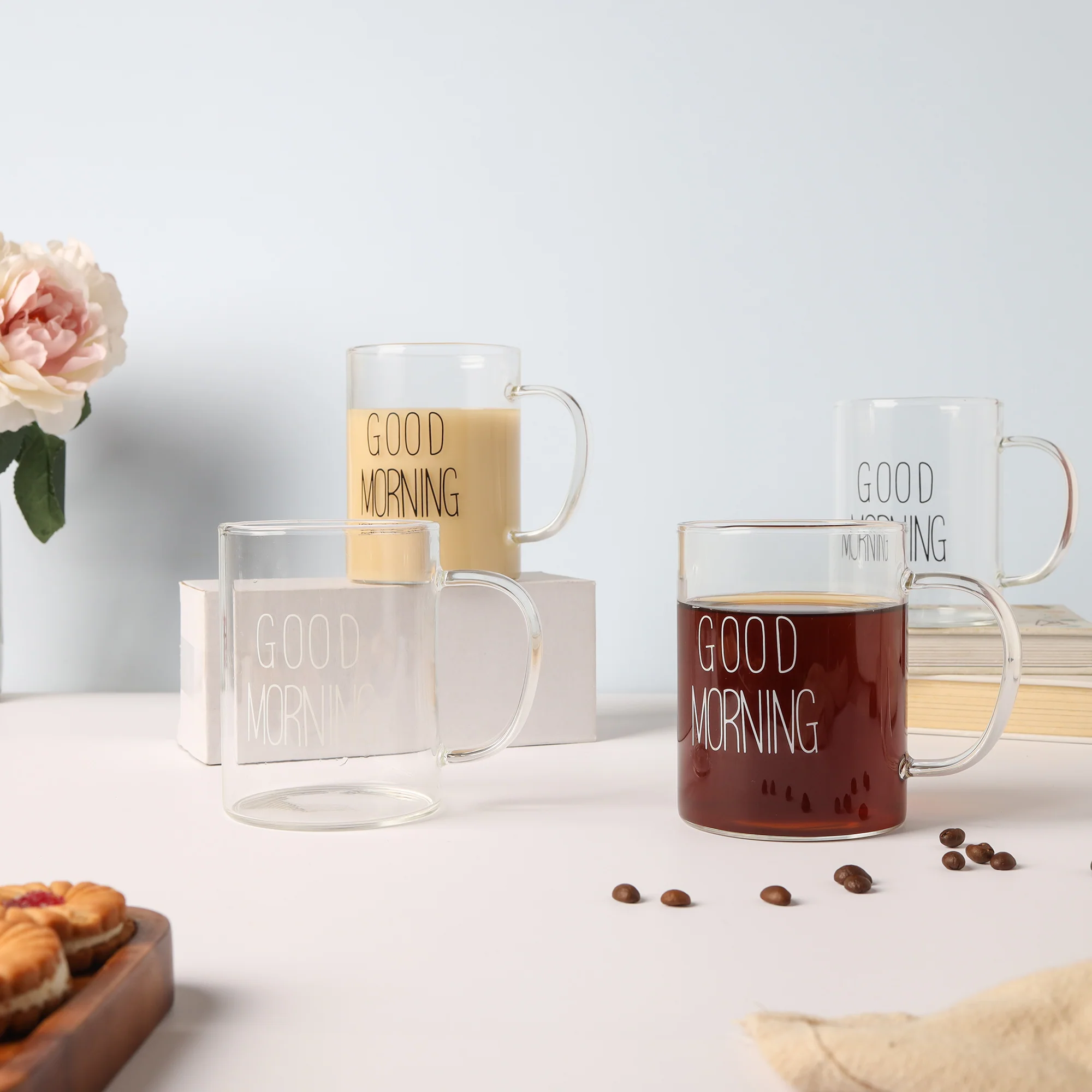 Transparent Good Morning Mug Set of 2 - Image 5