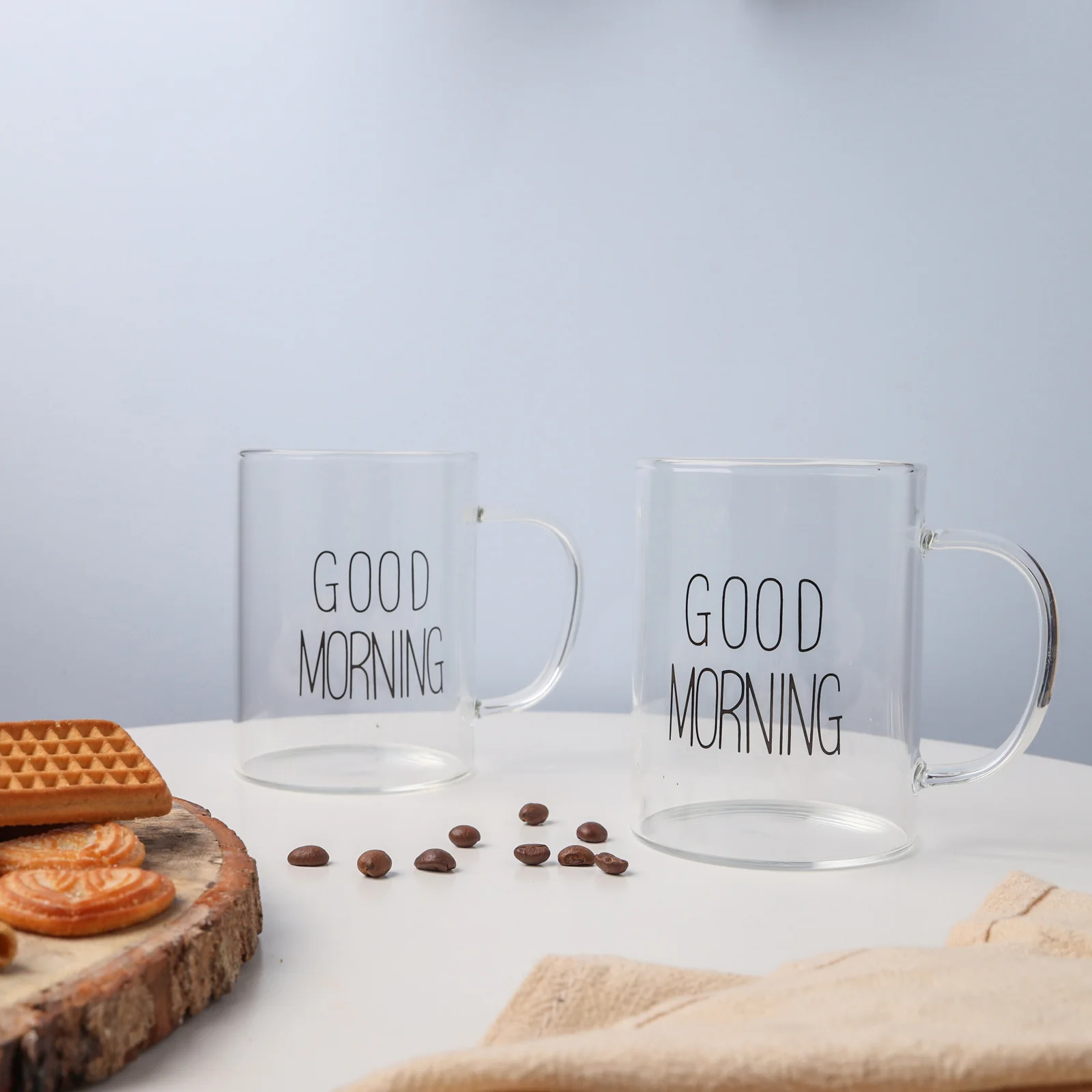 Transparent Good Morning Mug Set of 2 - Image 6