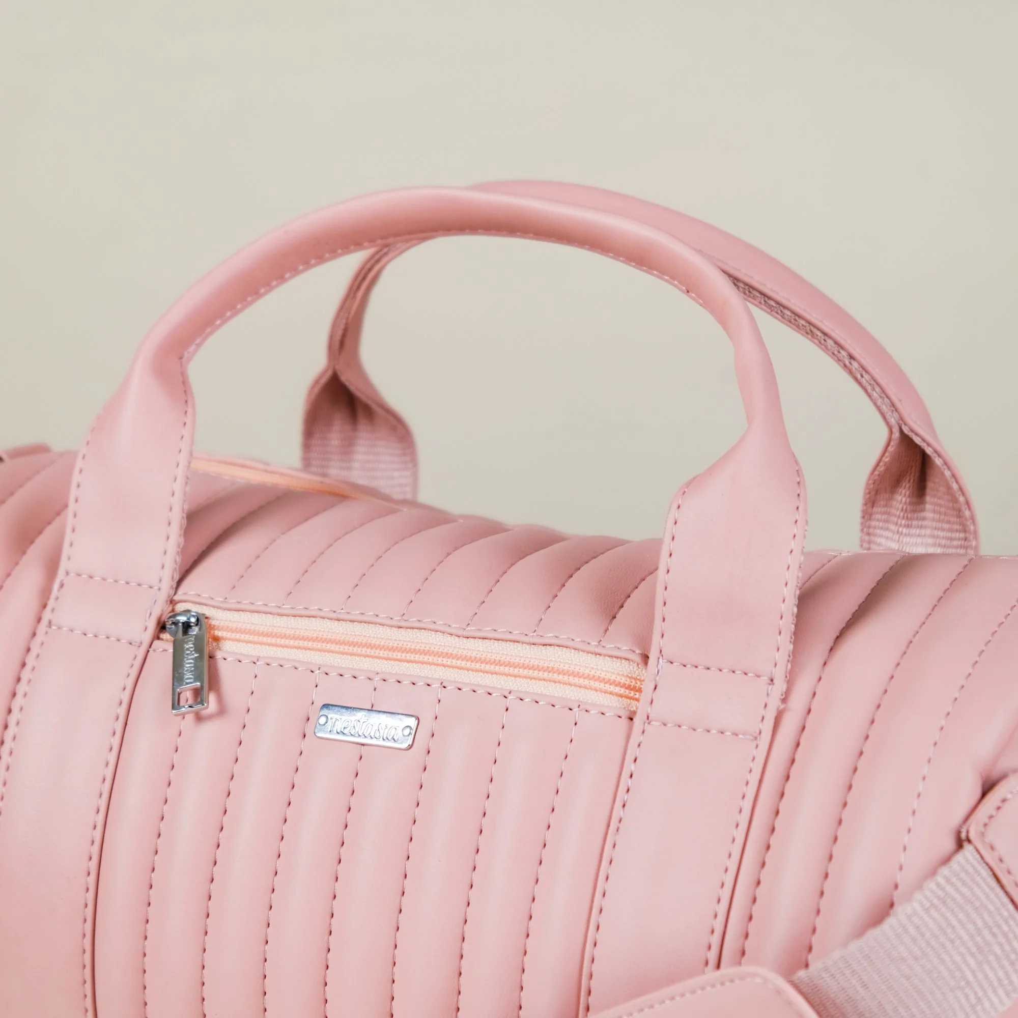 Travel Duffel Bag Pink Small 14x7 Inch - Image 14