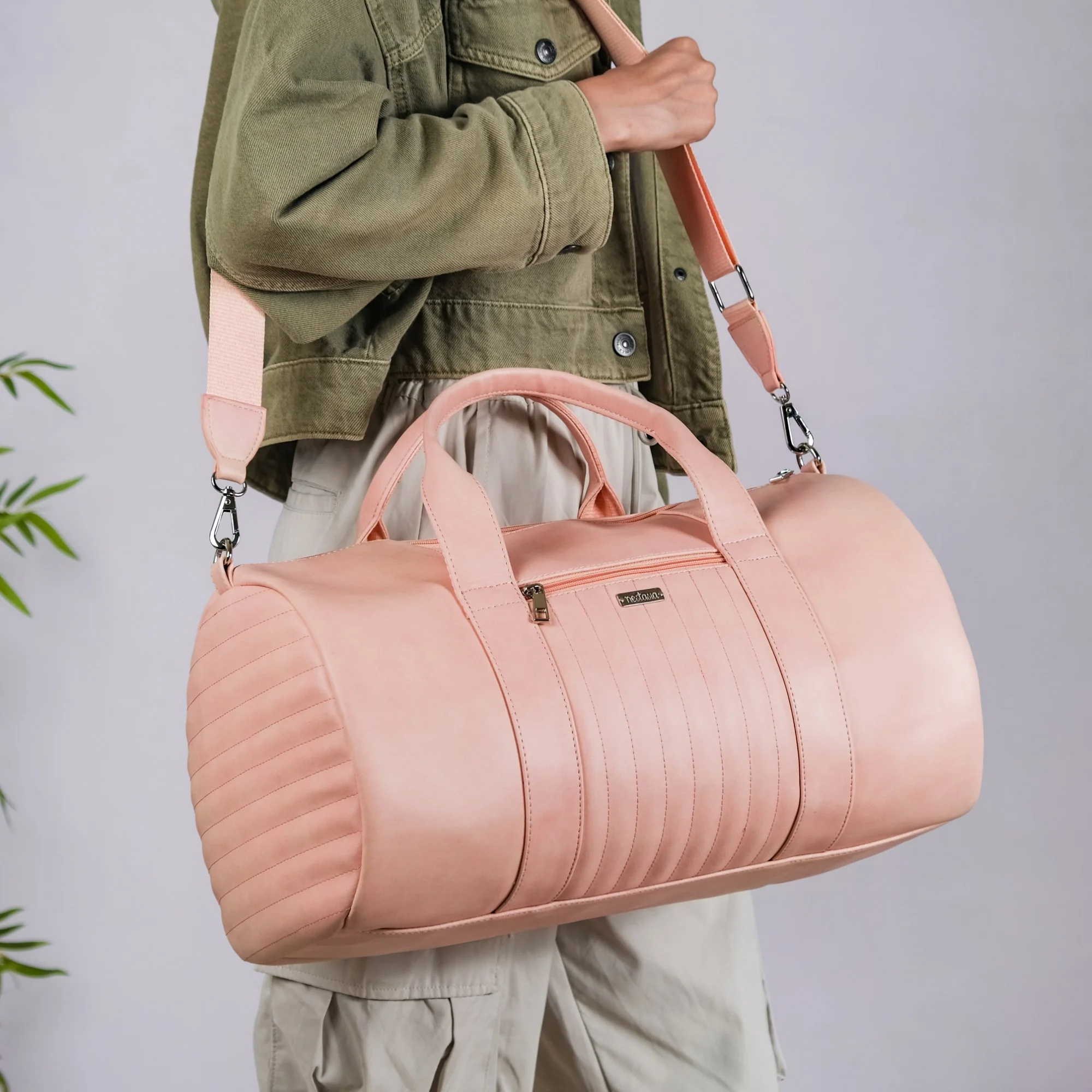 Travel Duffle Bag Pink Set Of 2 - Image 19