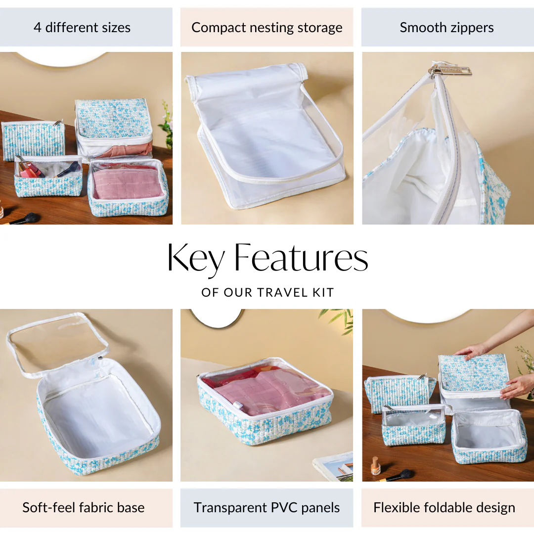 Travel Essential Suitcase Organiser Set Of 4 - Image 6
