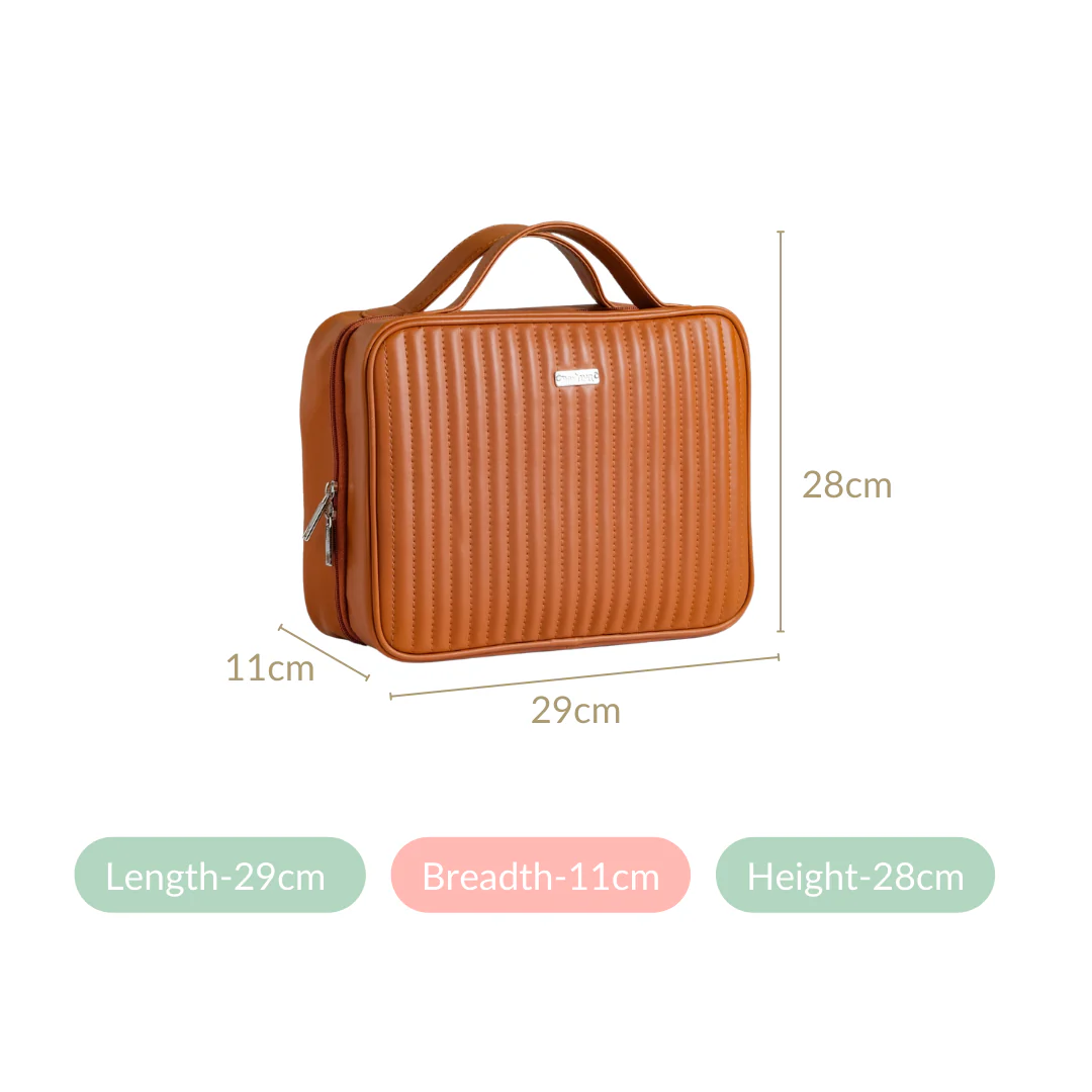 Travel Kit Bag Brown - Image 4