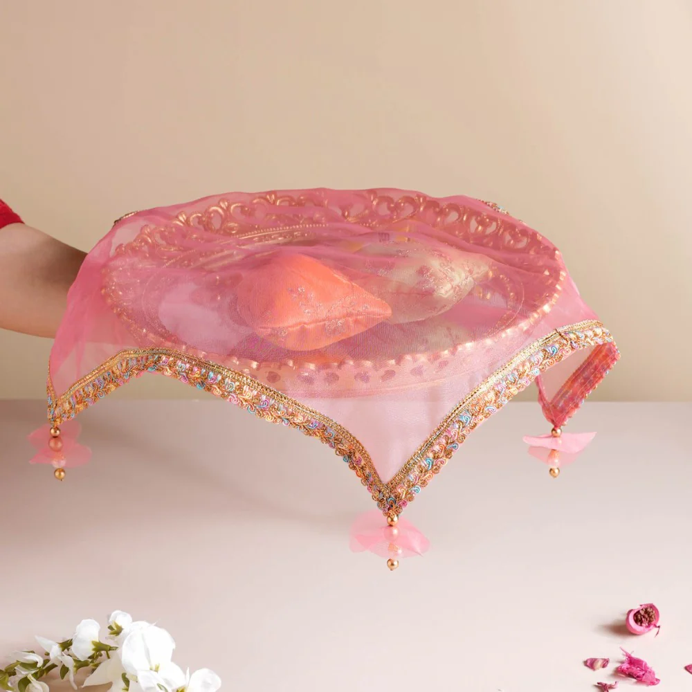 Tray Cover Pink Set Of 2 - Image 2