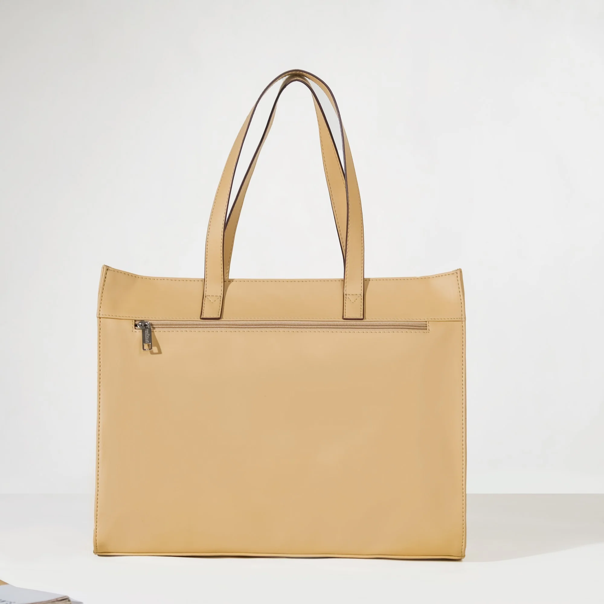 Trendy Tote Bag For Women Beige - Image 26
