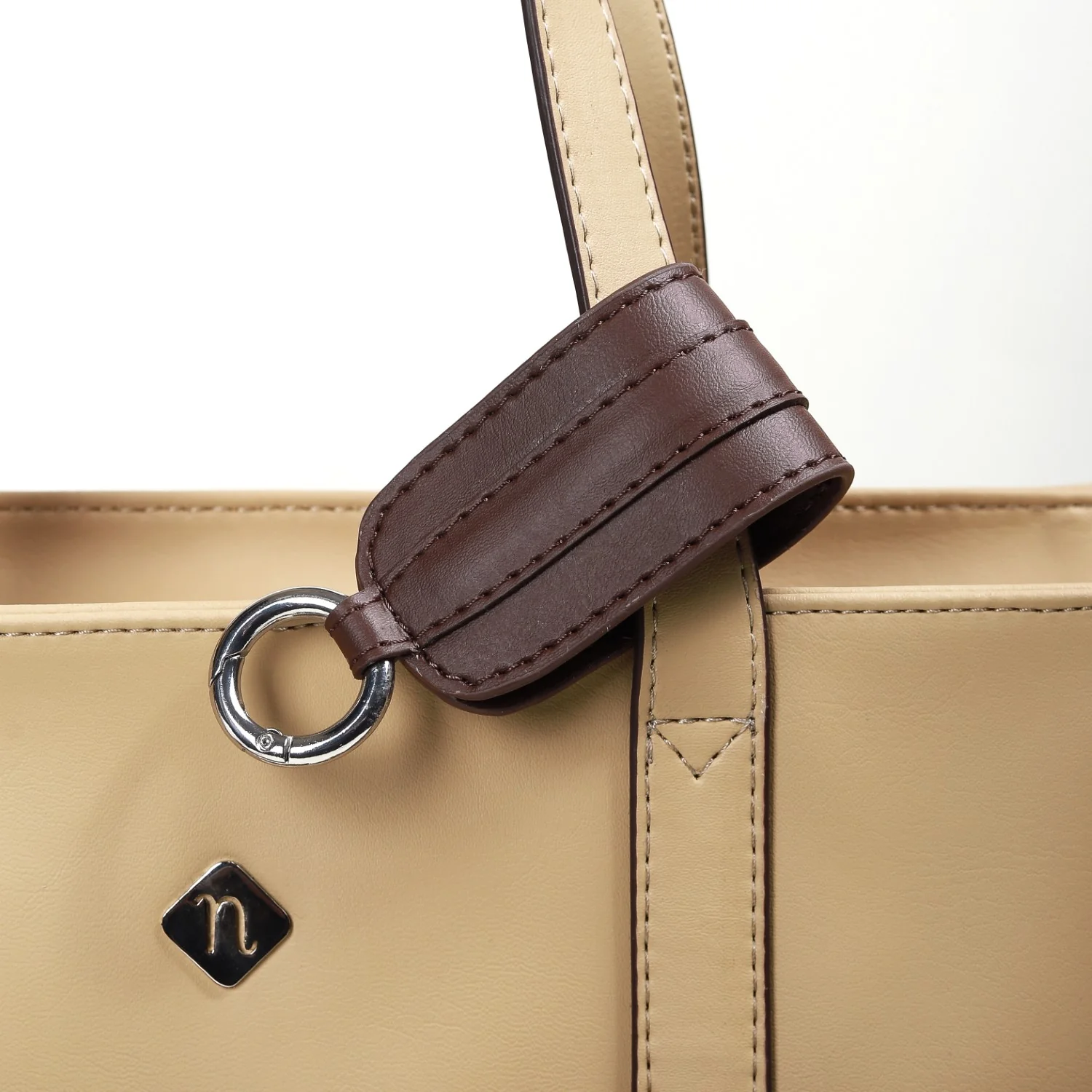 Trendy Tote Bag For Women Beige - Image 5