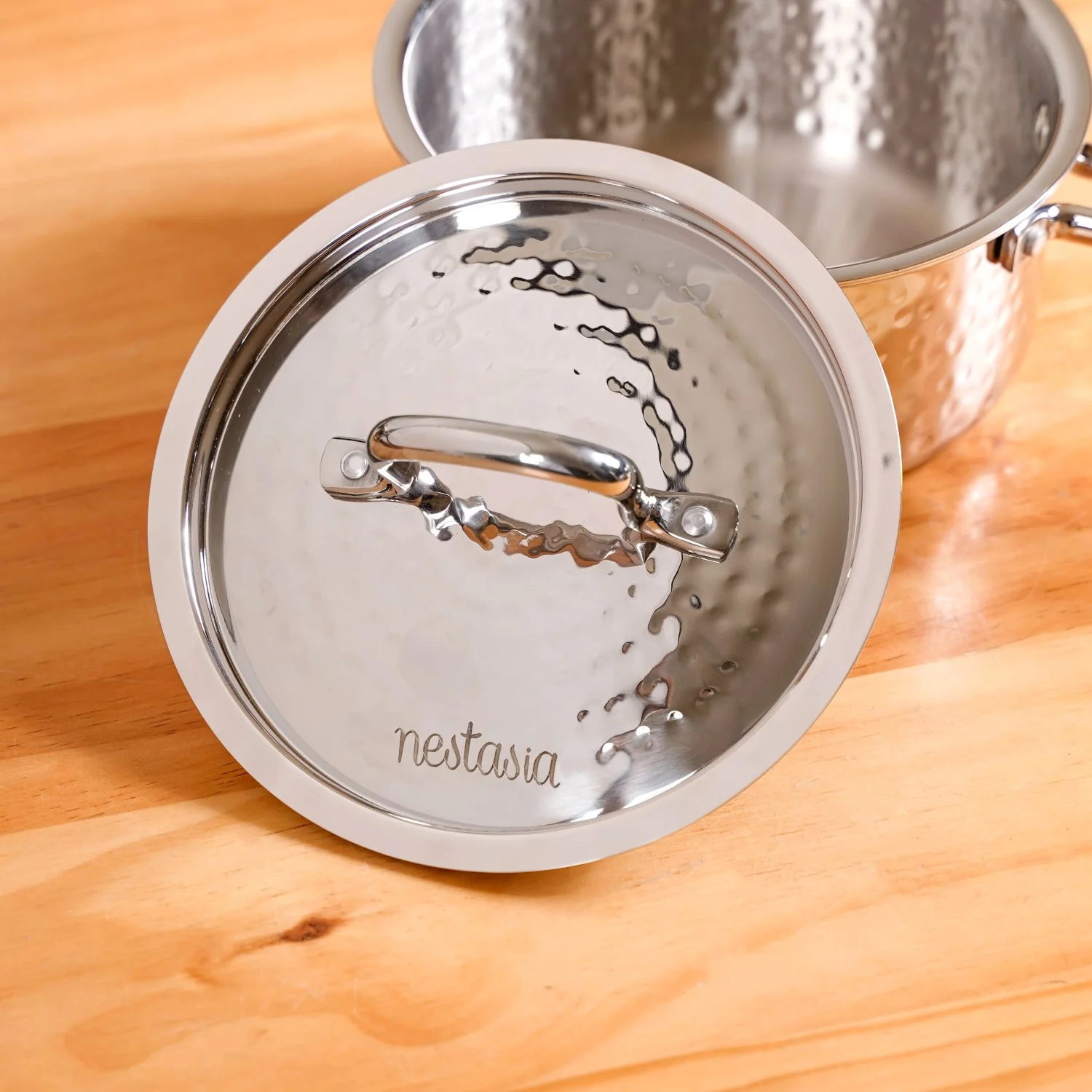 Tri Ply Stainless Steel Deep Saucepan 1500ml - Image 8