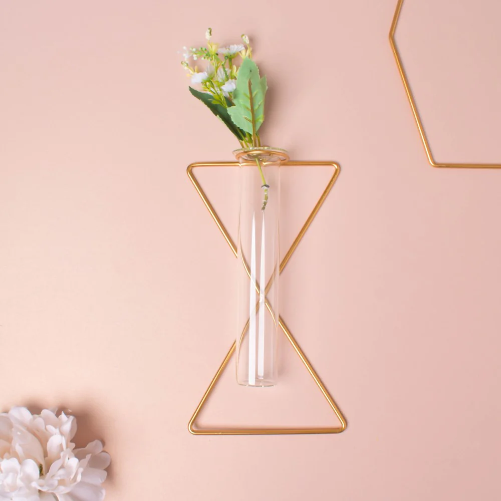 Triangular Wall Tube Vase