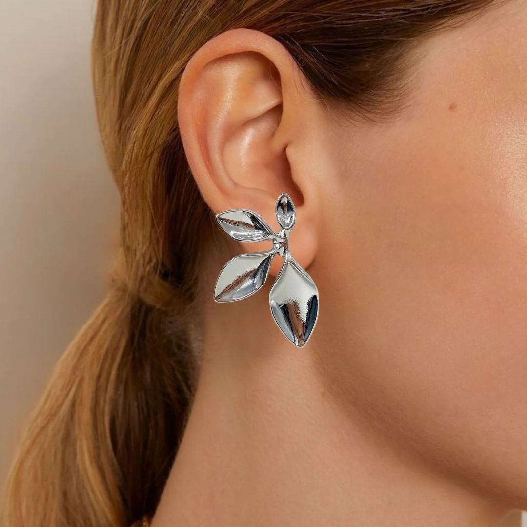 Tropical Grace Earrings Silver - Image 2