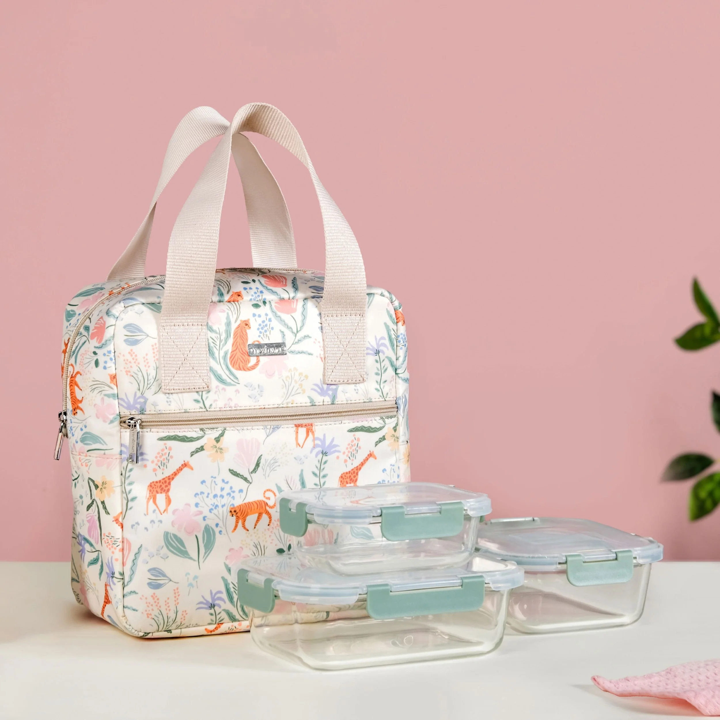 Tropical Safari Animal Print Lunch Bag - Image 10
