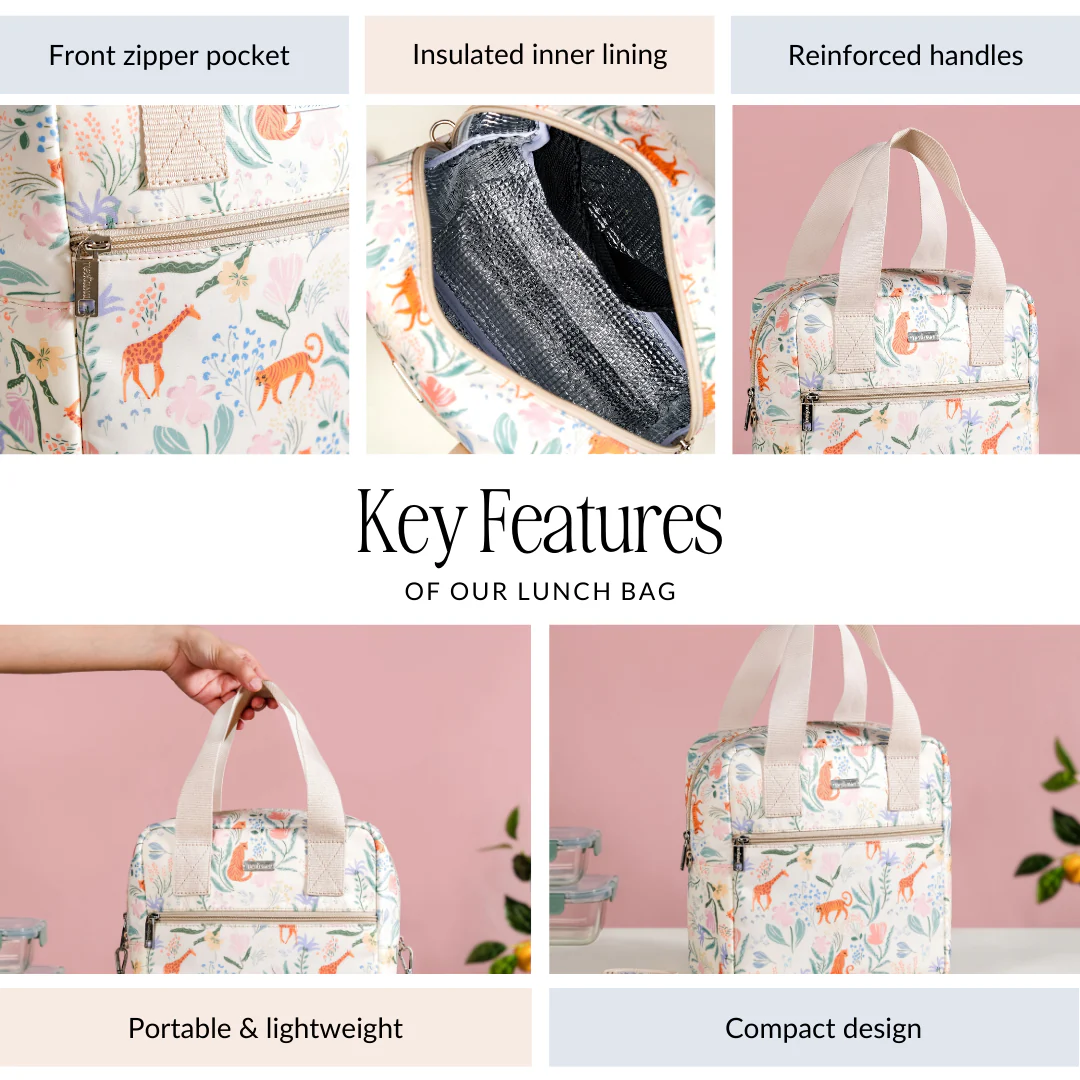 Tropical Safari Animal Print Lunch Bag - Image 4