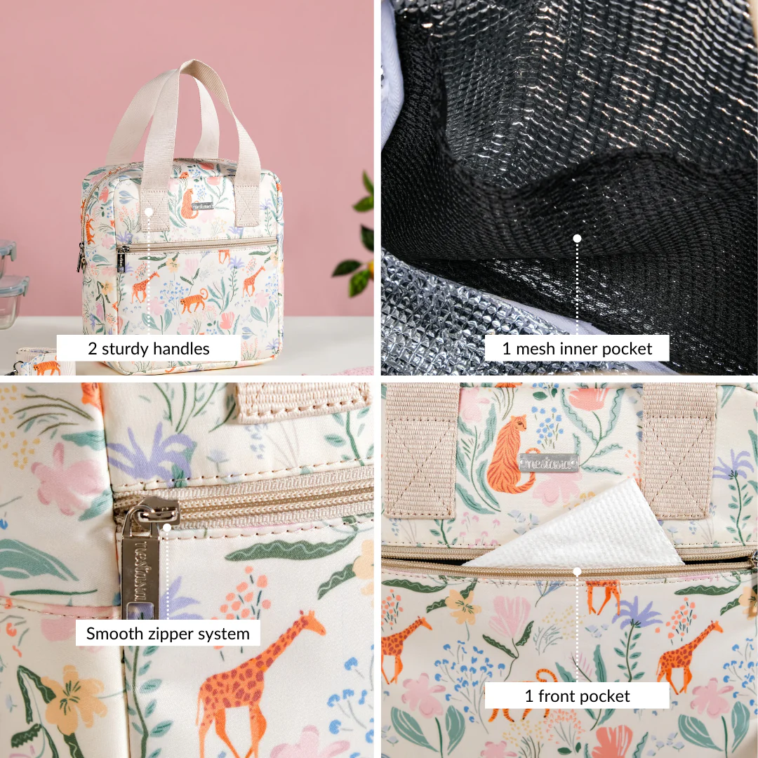 Tropical Safari Animal Print Lunch Bag - Image 5