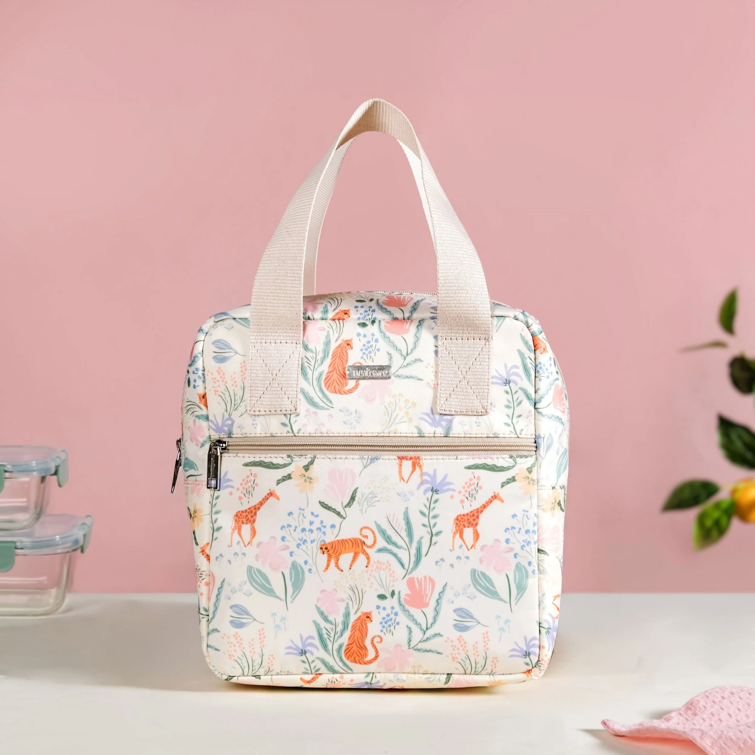 Tropical Safari Animal Print Lunch Bag - Image 9