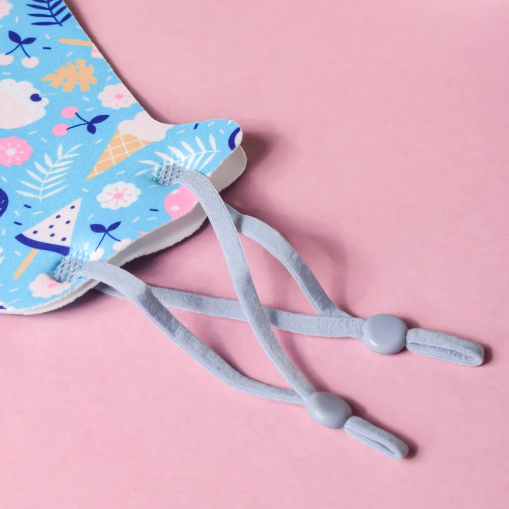 Tropical Vibes Face Mask With Adjustable Straps Blue Set Of 2 - Image 9