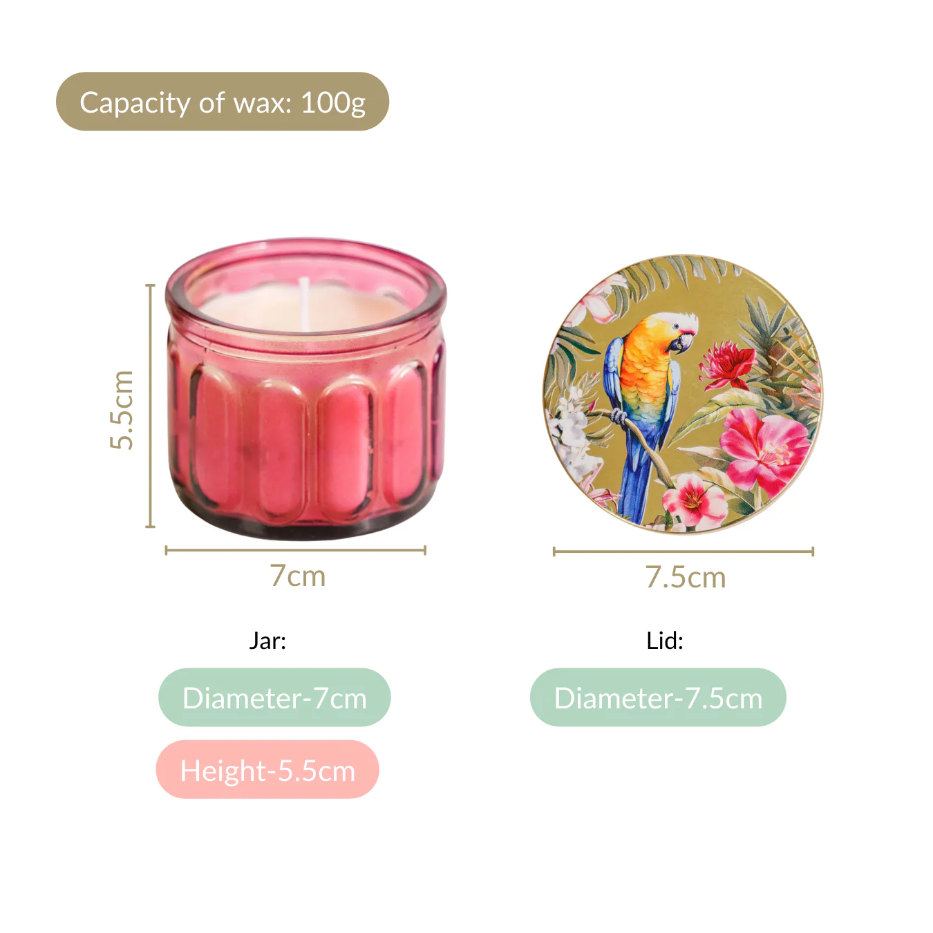Tropical Wellness Scented Candle Set Of 4 - Image 5