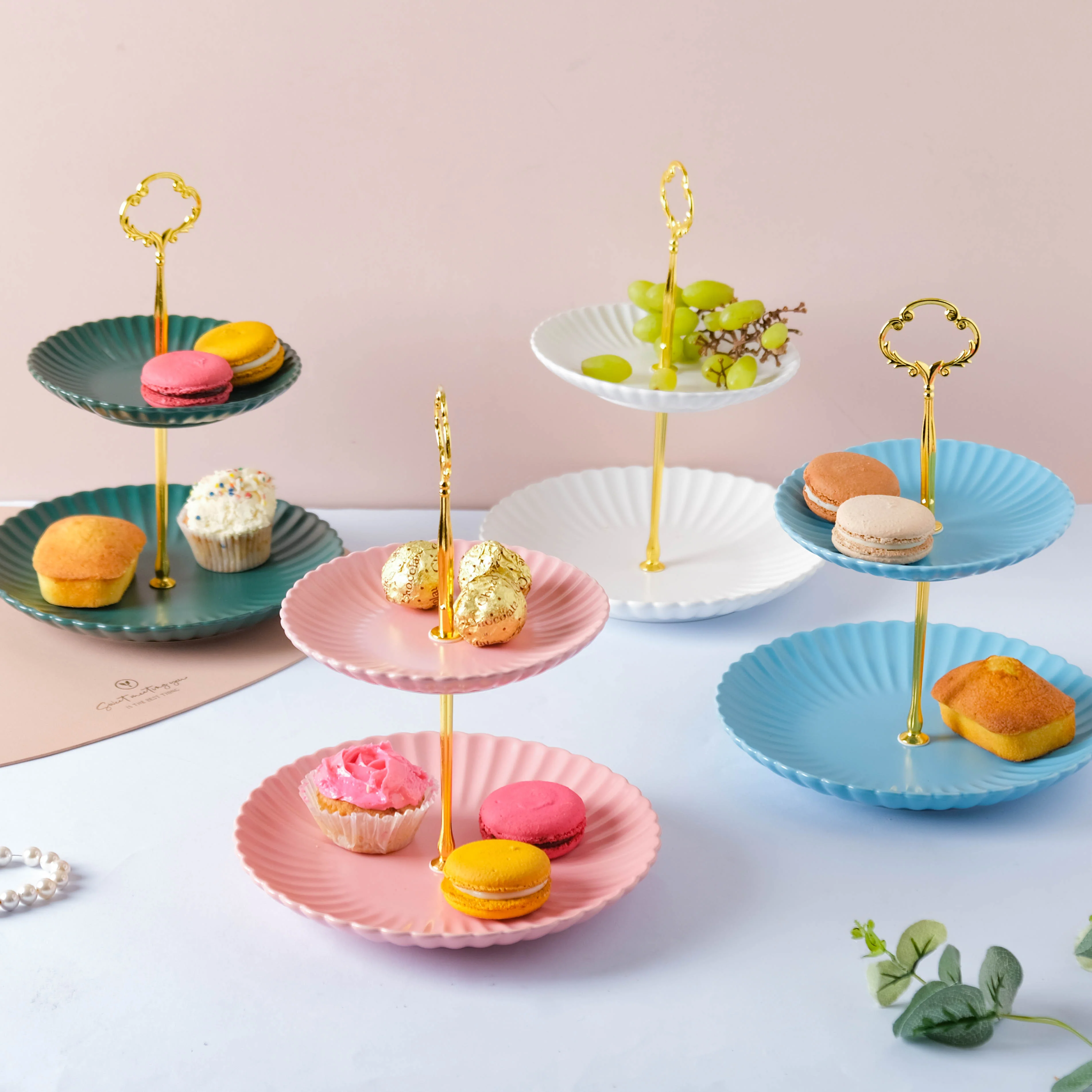 True Blue 2-tier Cupcake Stand - Image 8