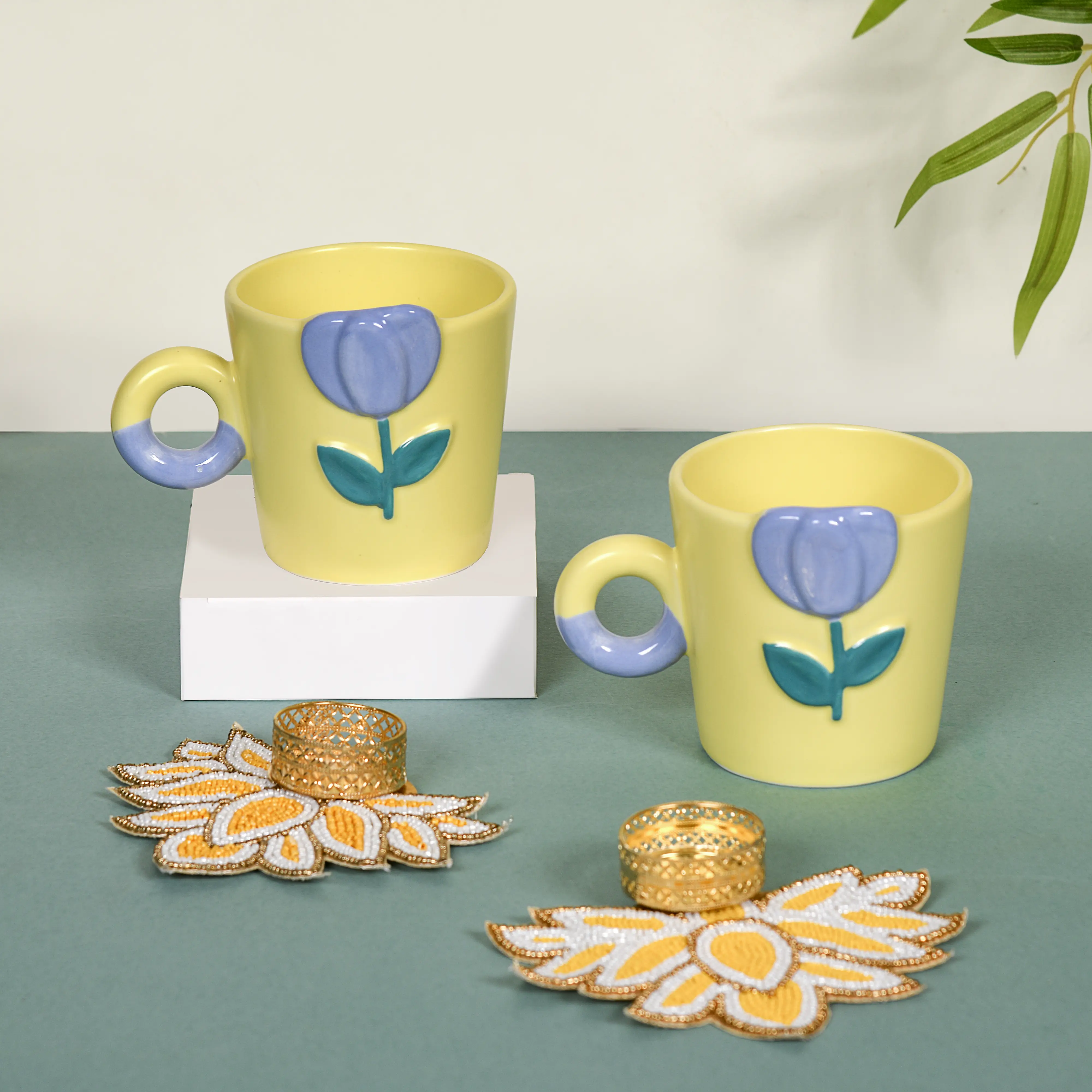 Tulip Cups Tealight Gift Set of 3 - Image 2