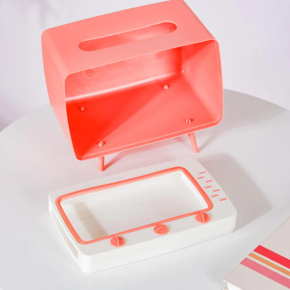 TV Tissue Box With Stand Pink - Image 11