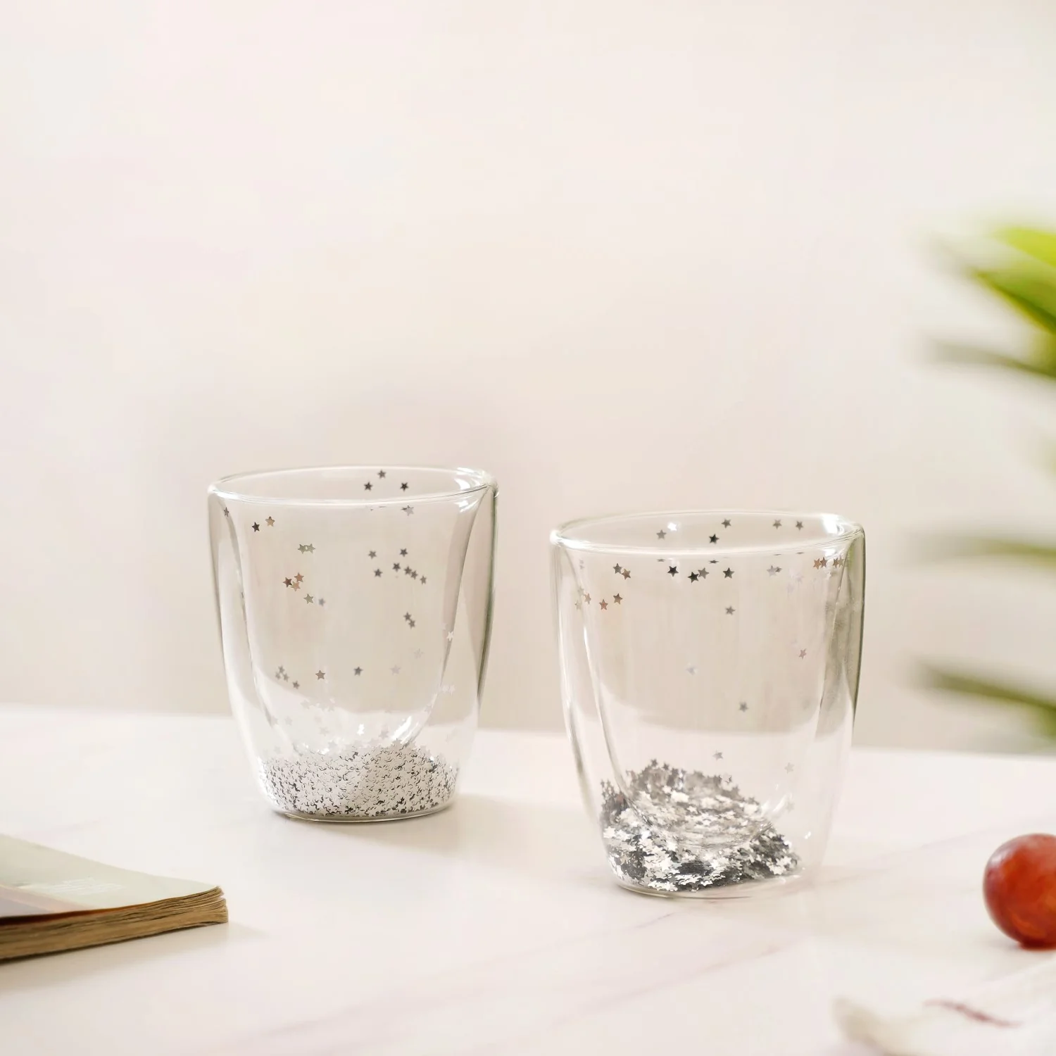 Twinkling Star Double Wall Drinking Glass Set Of 2 225ml - Image 3