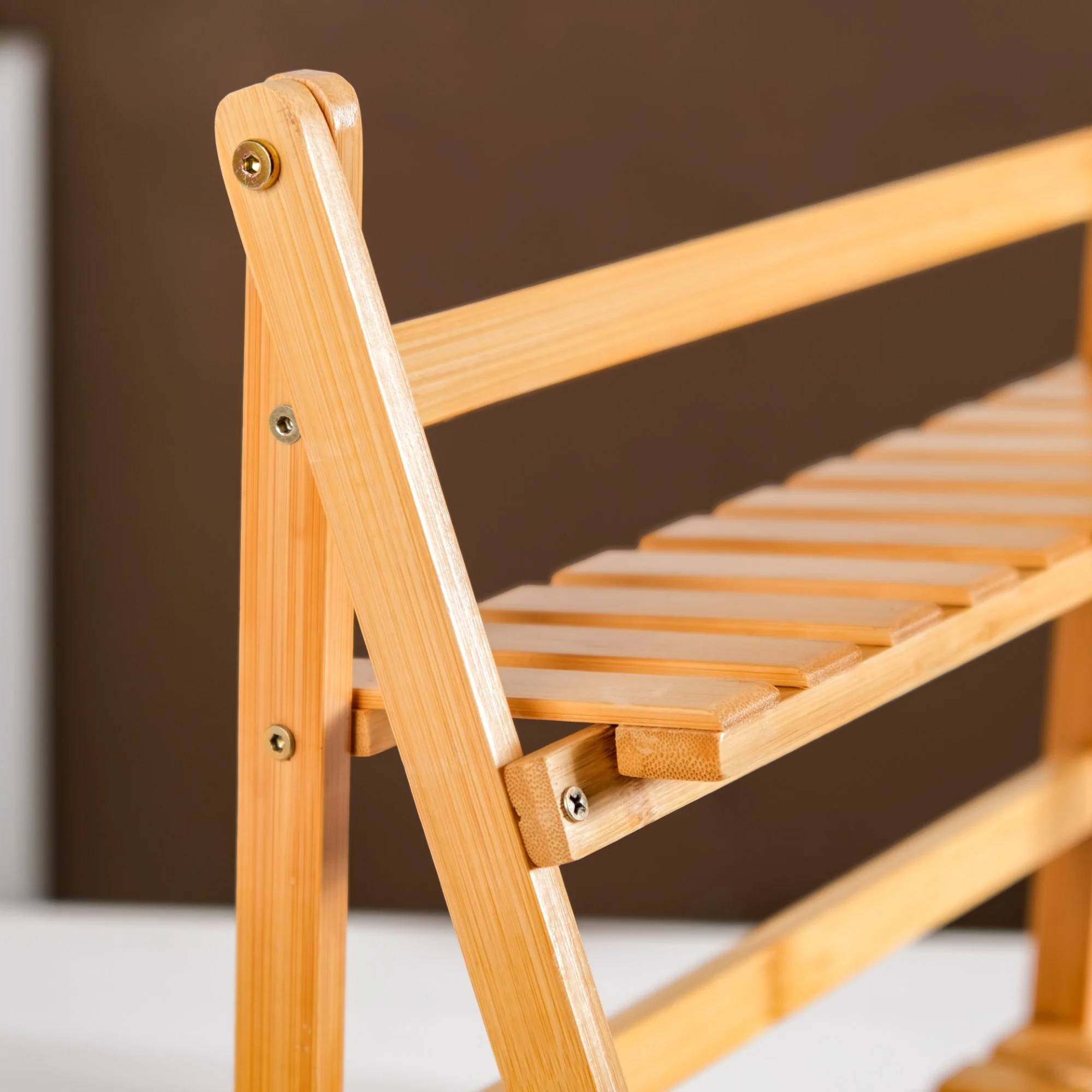 Two Tier Bamboo Countertop Shelf Stand - Image 8