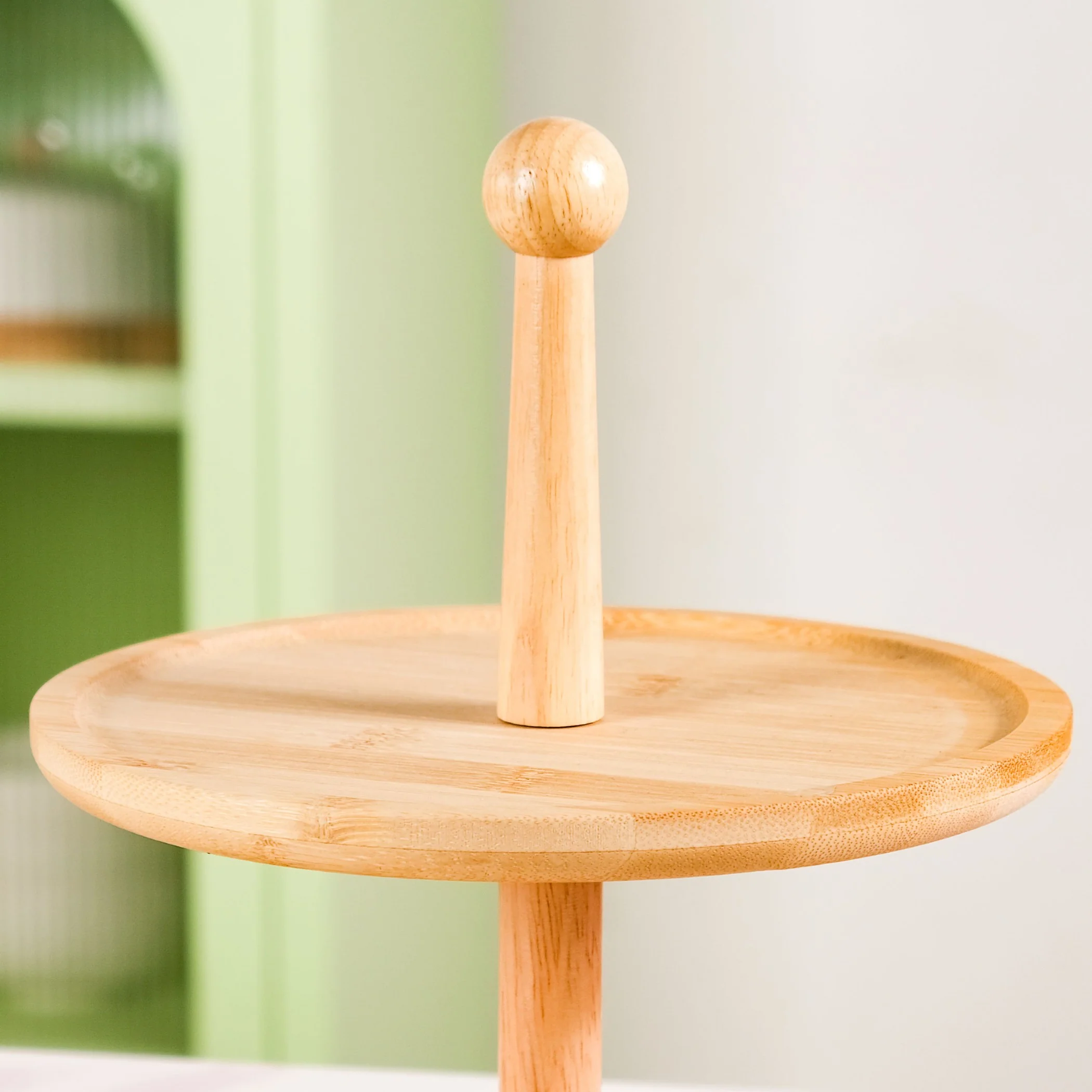 Two Tier Bamboo Cupcake Stand - Image 7