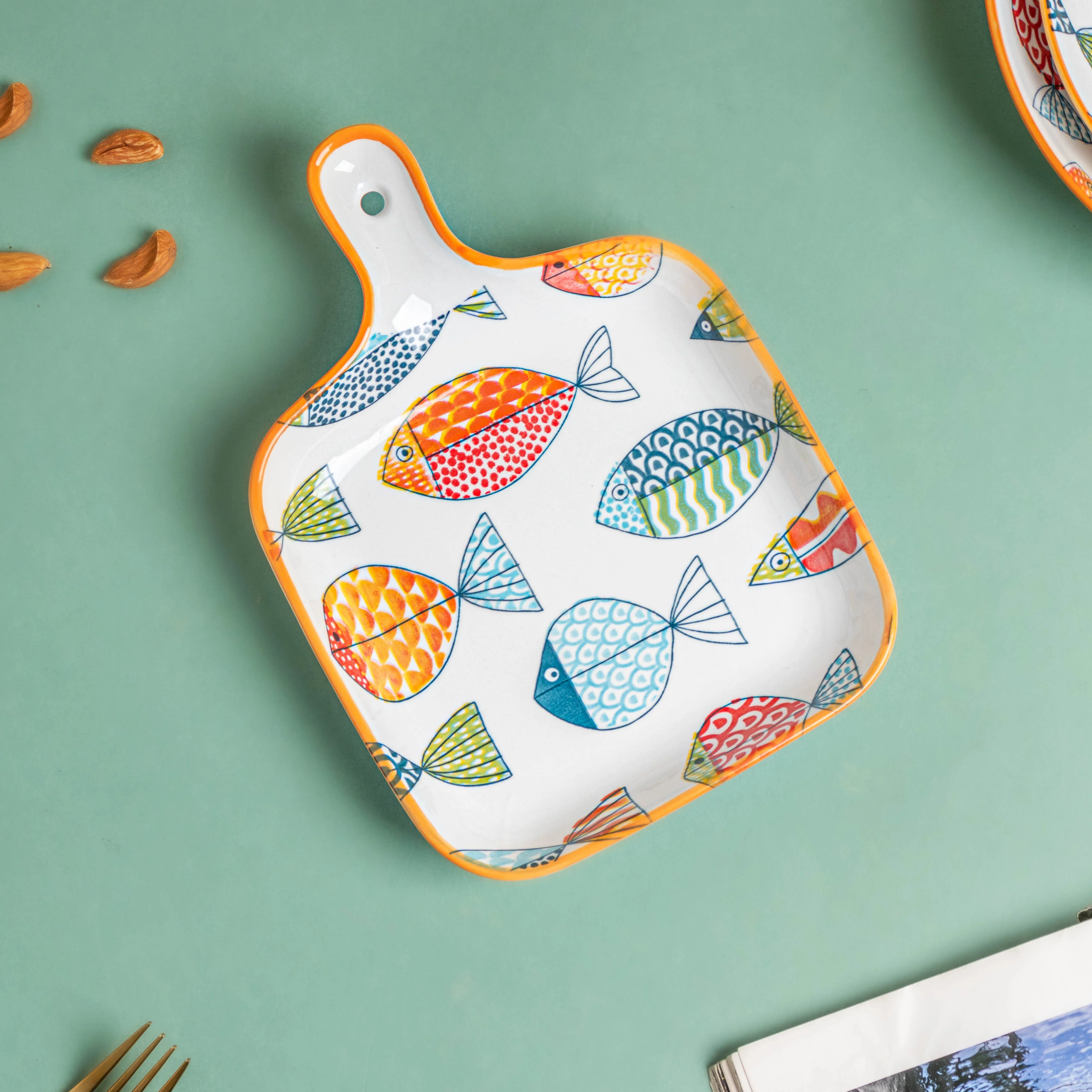 Ukiyo Ceramic Baking Plate With Handle