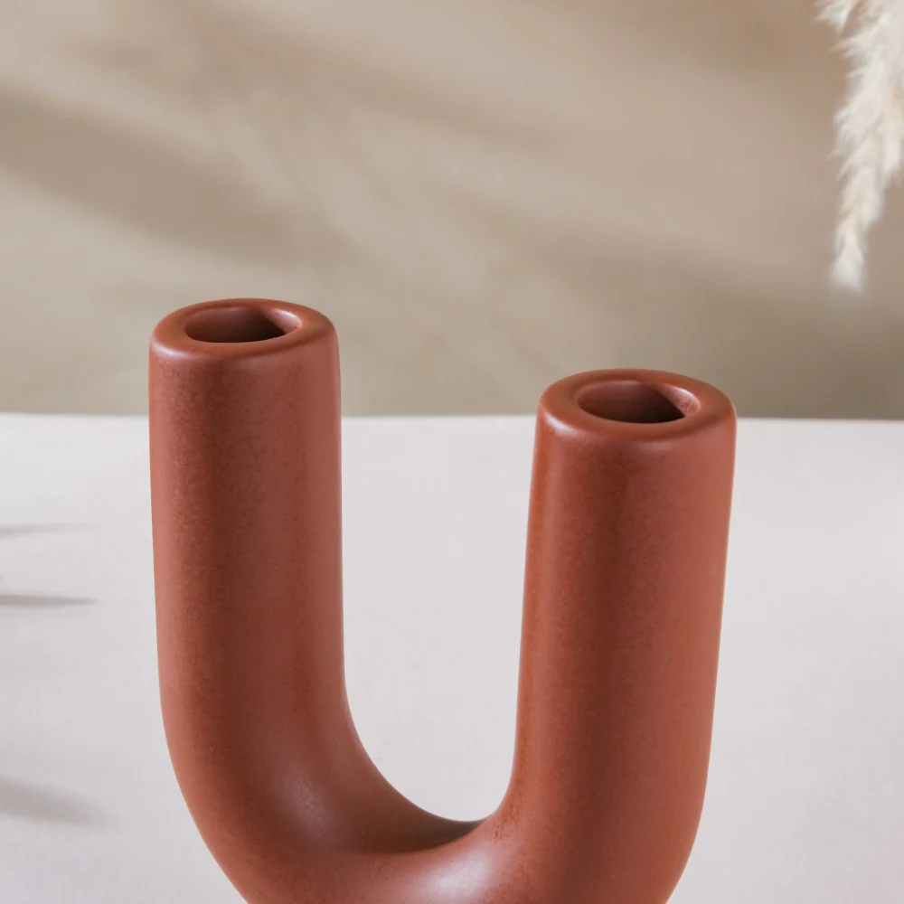 Ultra Mod Ceramic Candle Holder 2 Arm - Image 6
