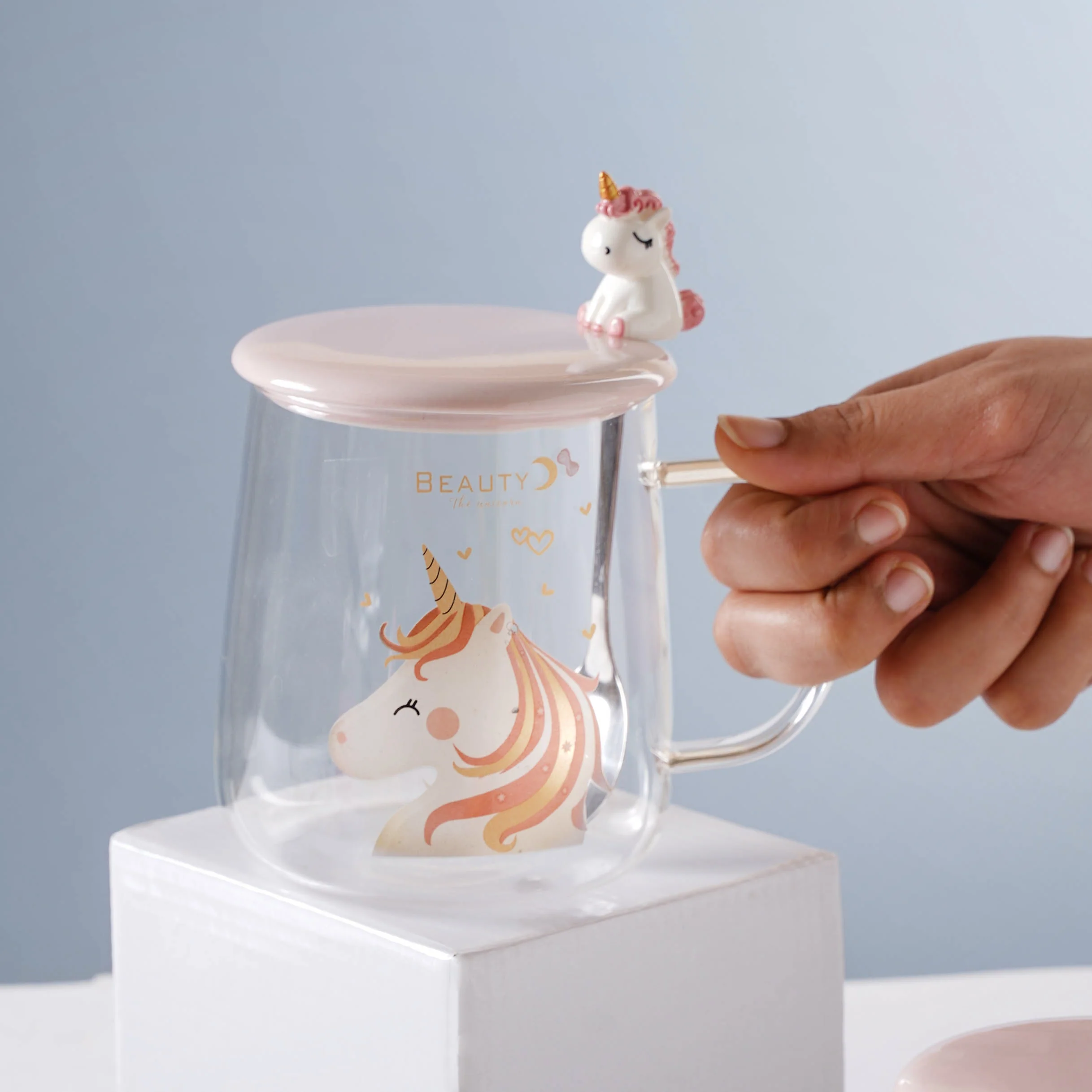 Unicorn Glass Mug - Image 7