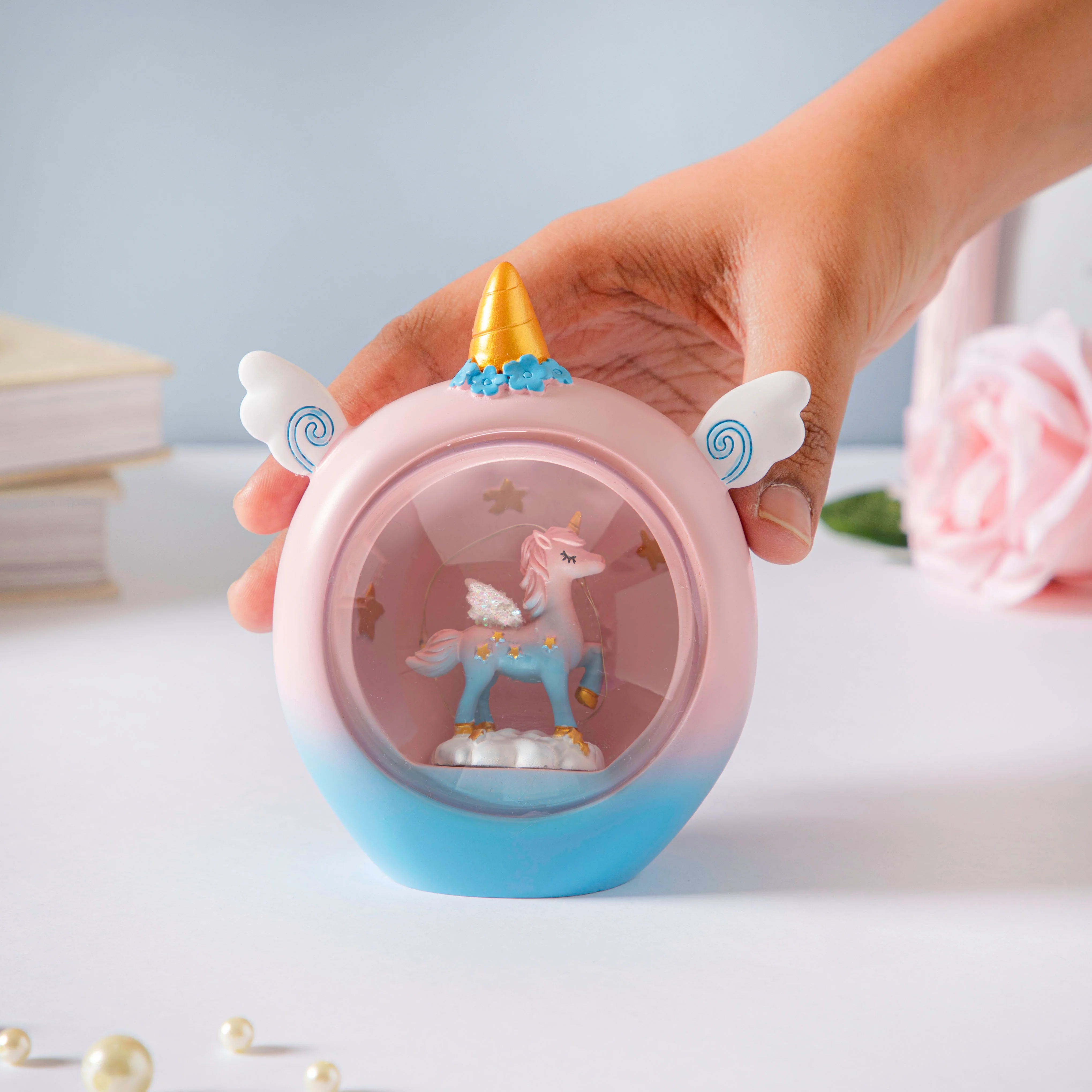 Unicorn Night Lamp Showpiece Pink - Image 2
