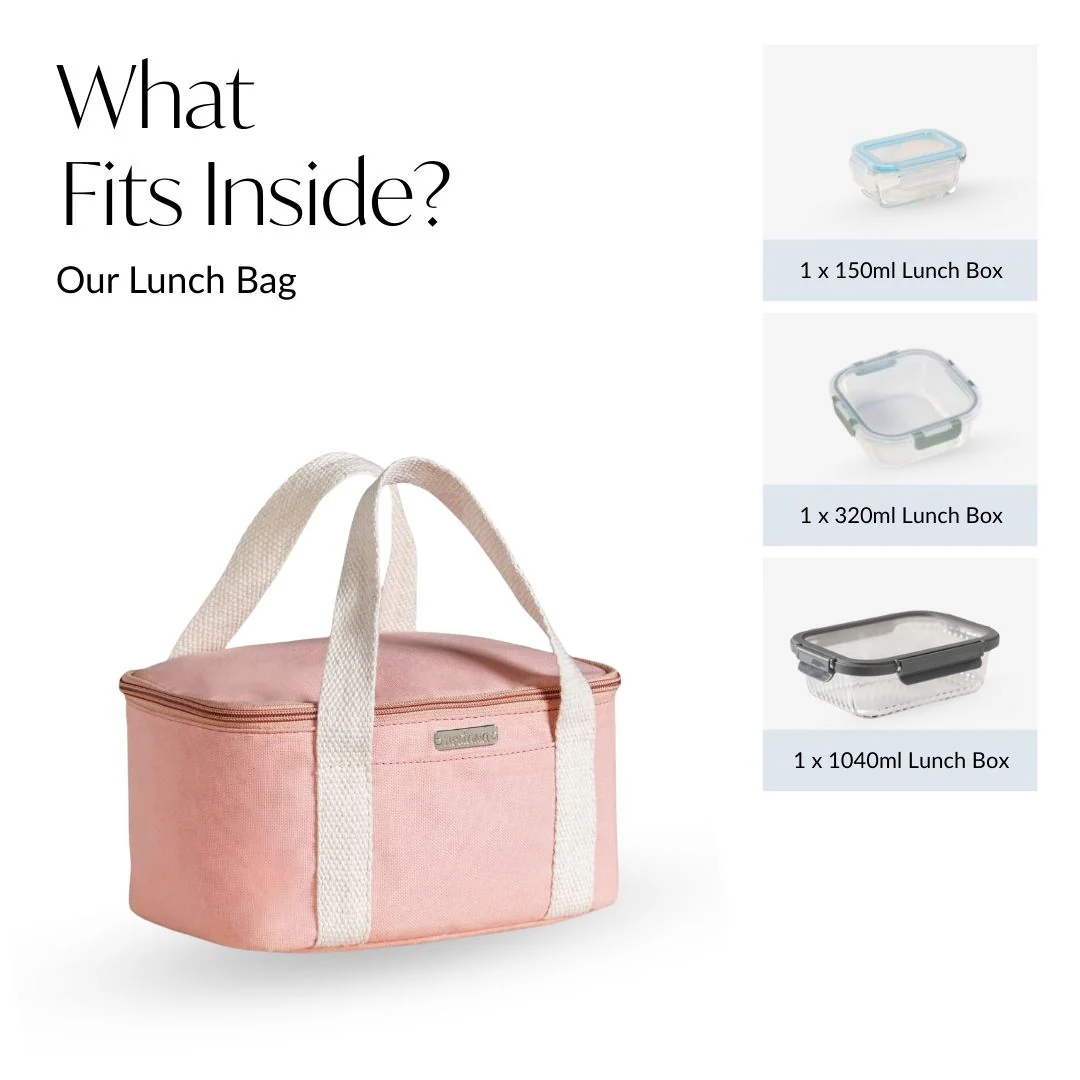 Urban Daily Insulated Lunch Bag In Peach - Image 6