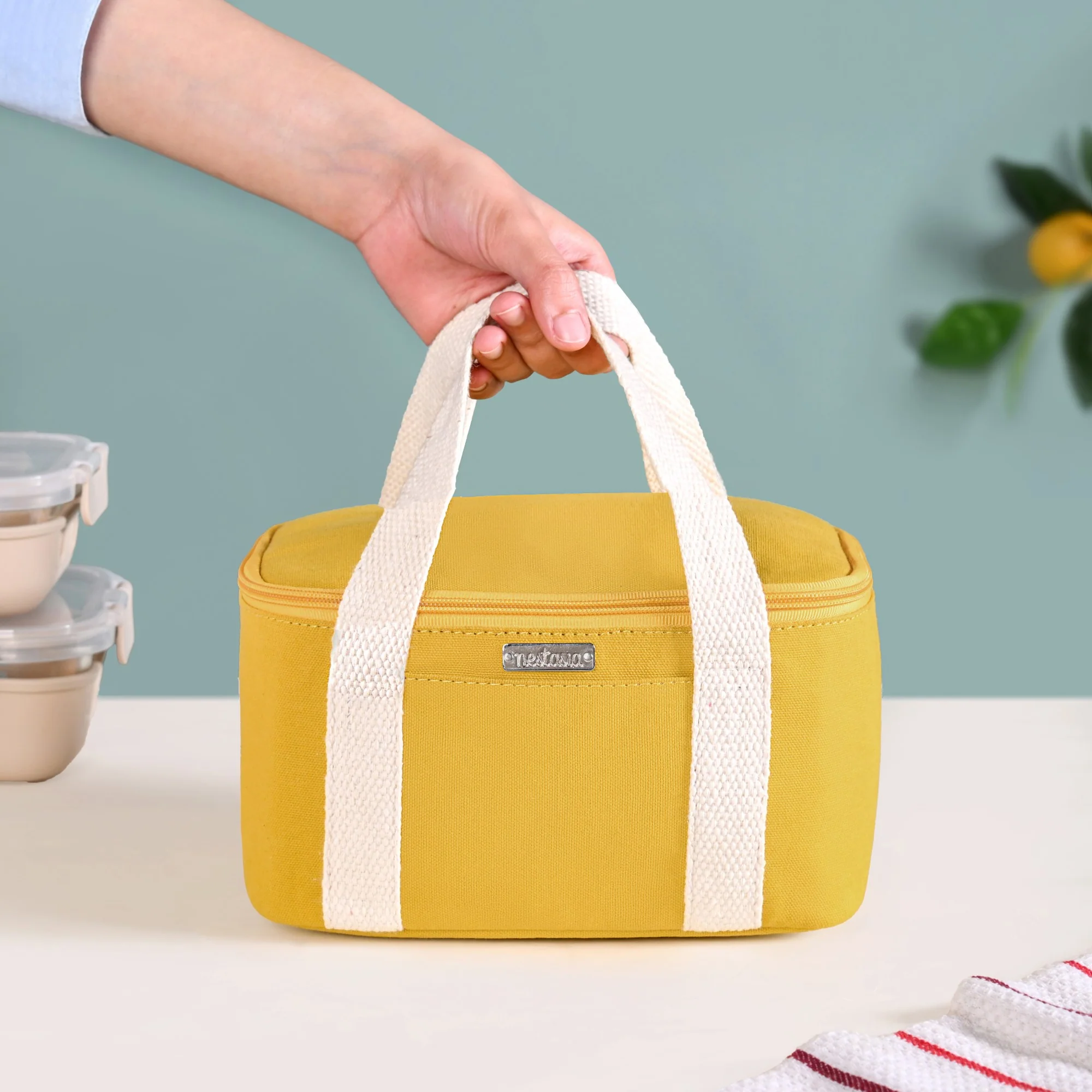 Urban Daily Insulated Yellow Lunch Bag For Work - Image 3