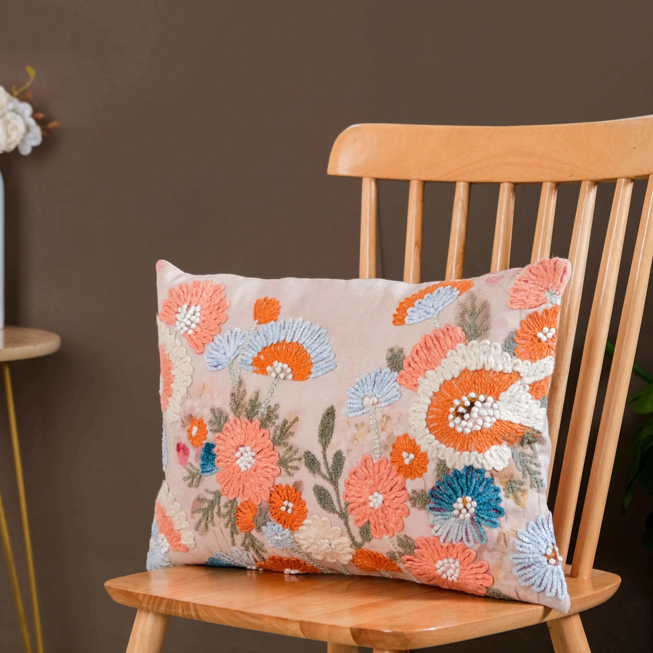 Valley Of Spring Cotton Cushion Cover 50x35 cm - Image 2