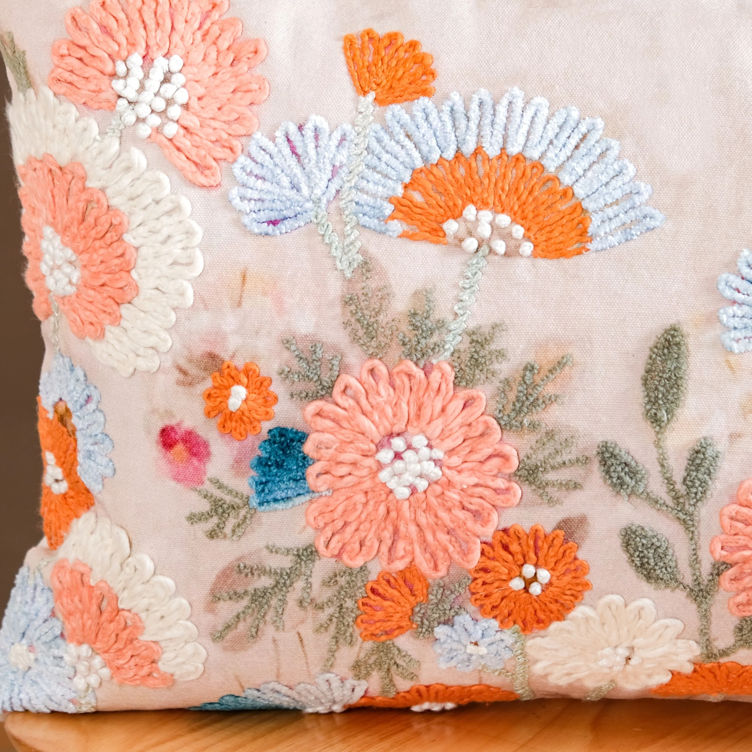 Valley Of Spring Cotton Cushion Cover 50x35 cm - Image 6