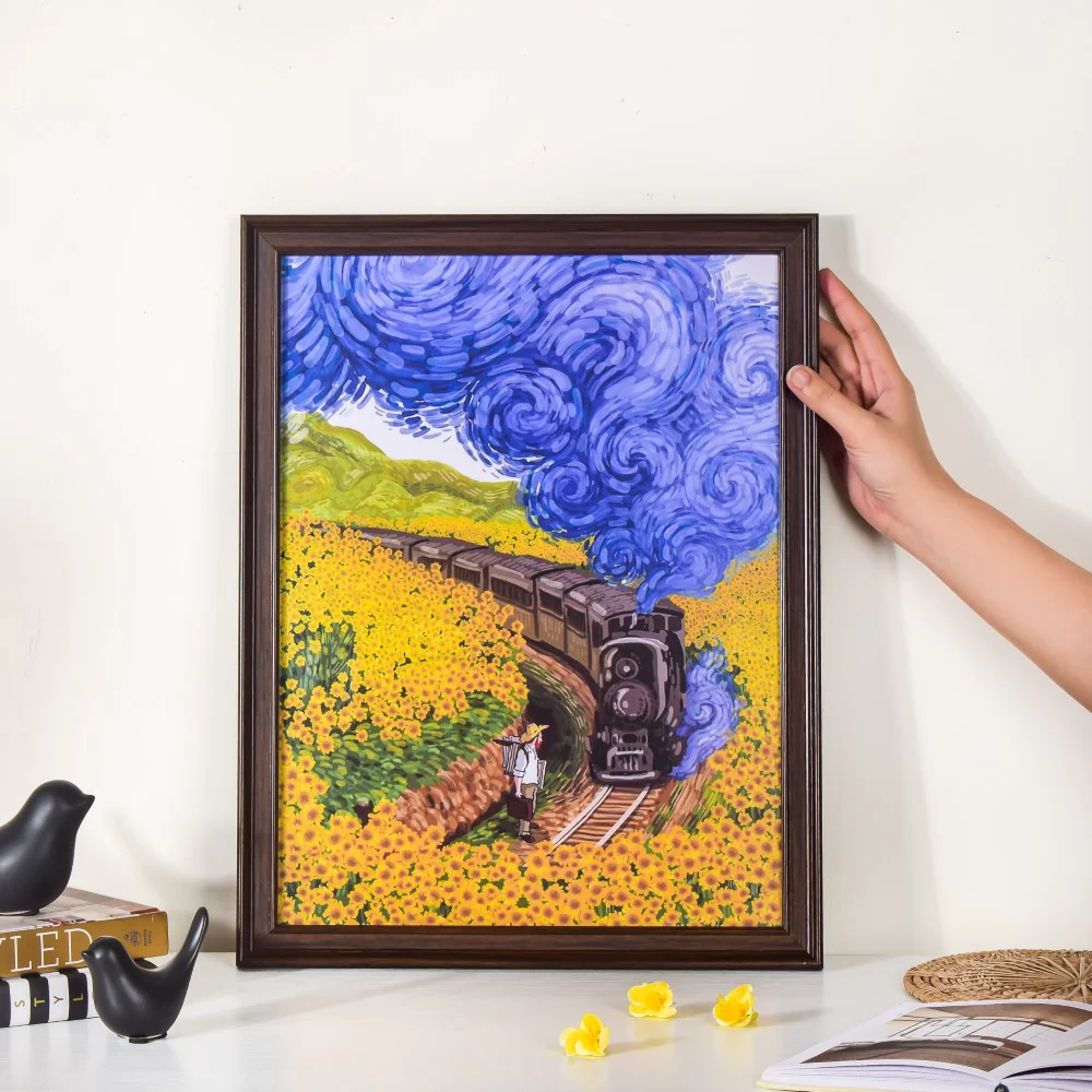Van Gogh Printed Framed Wall Art 18x13 Inch - Image 2