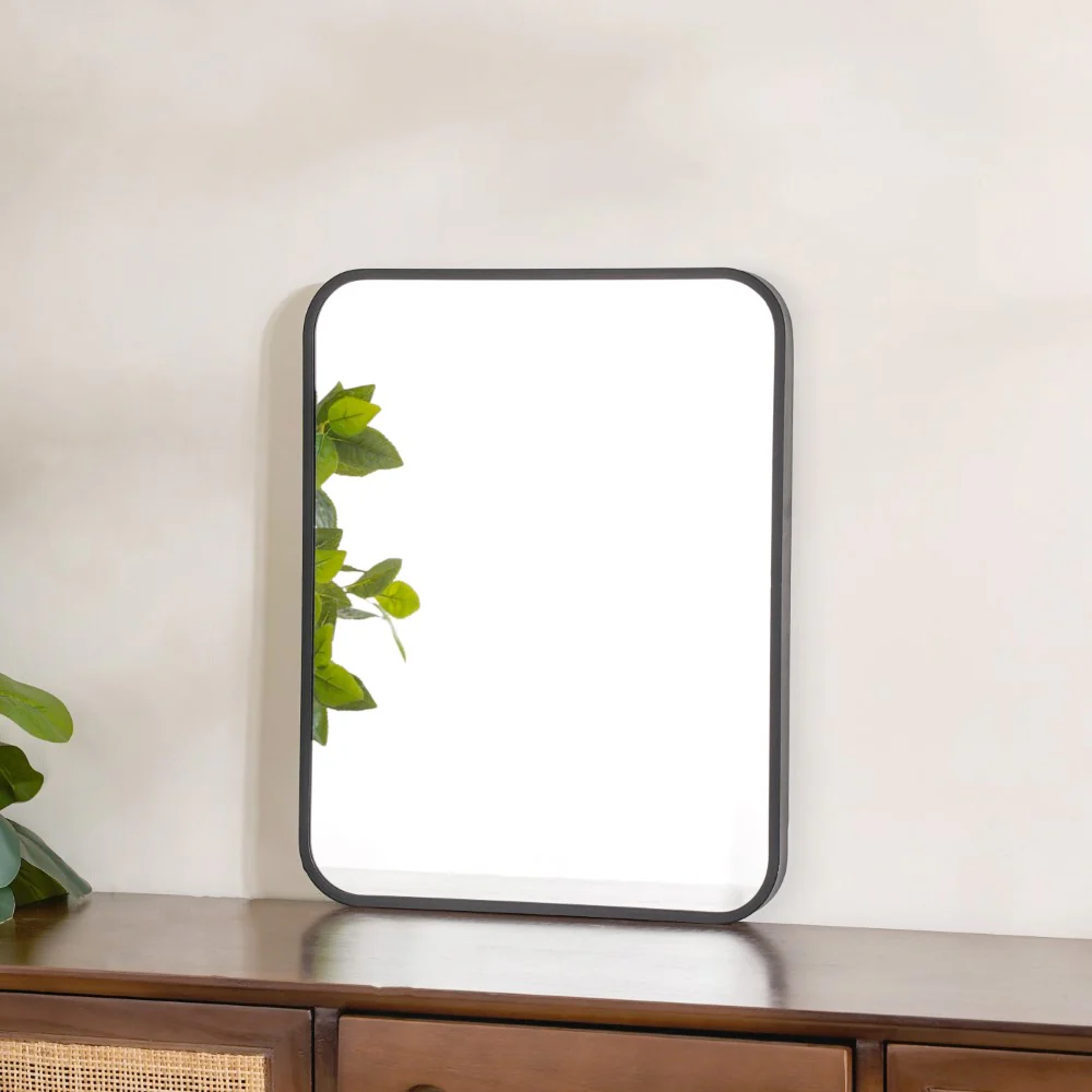 Vanity Makeup Mirror Black 20 x 16 Inches - Image 14