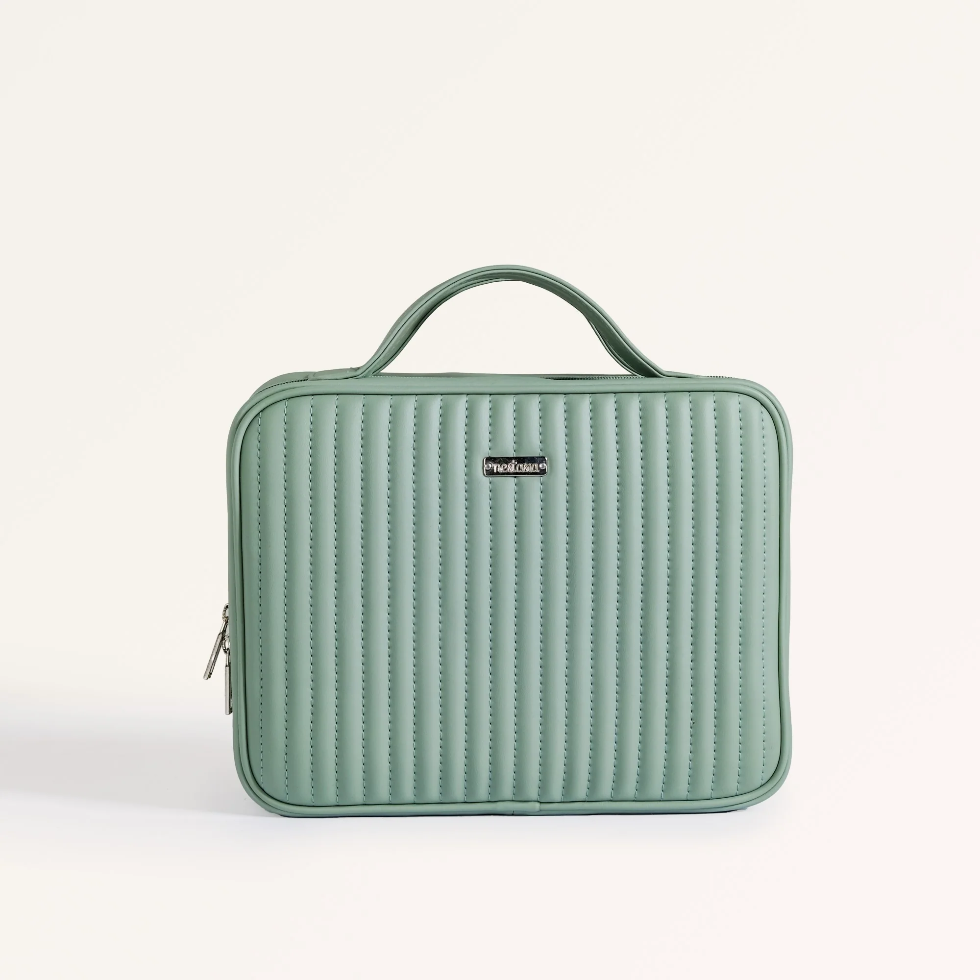 Vegan Leather Travel Kit Green - Image 2