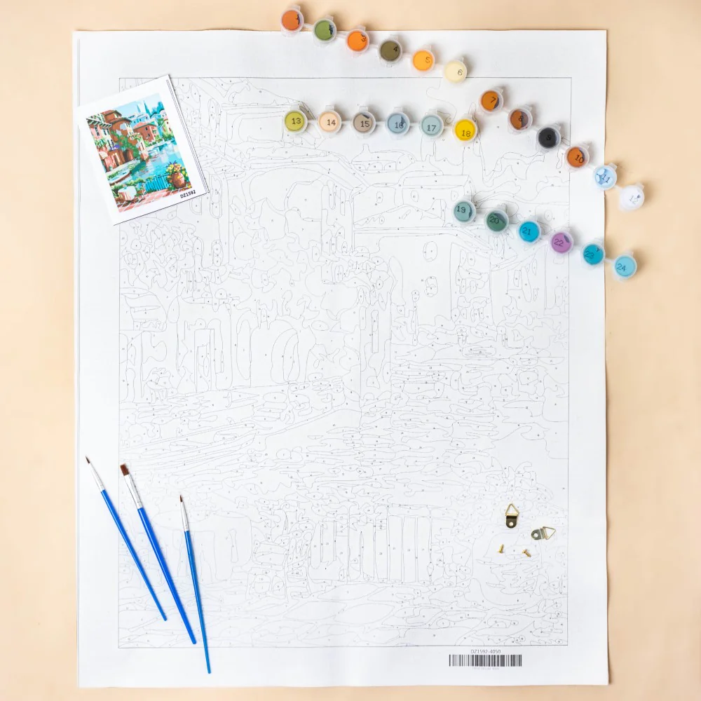 Venetian Landscape DIY Painting By Numbers Kit - Image 2