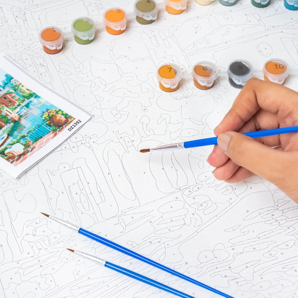 Venetian Landscape DIY Painting By Numbers Kit - Image 4