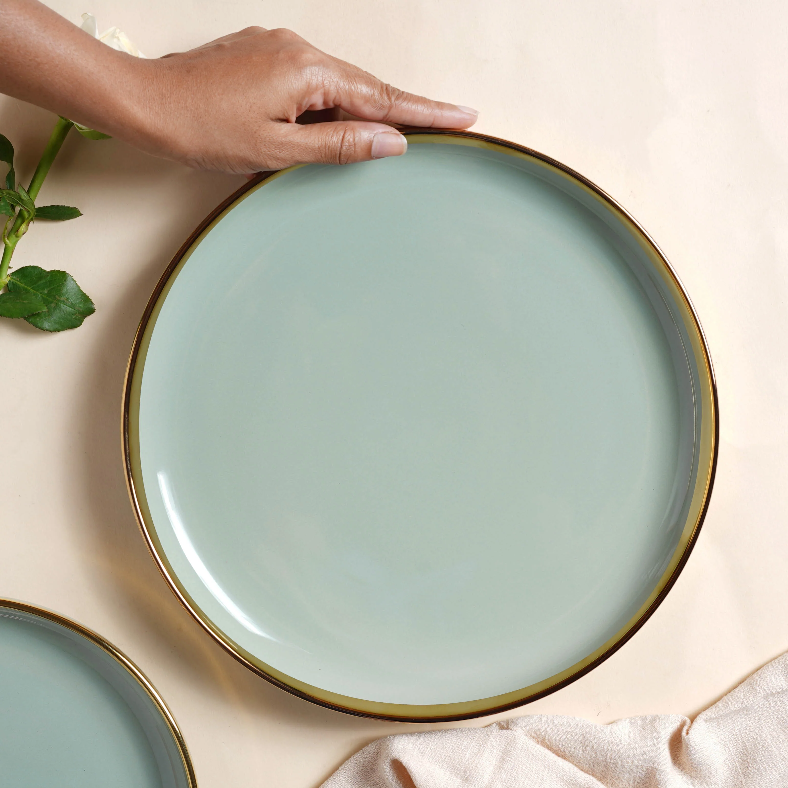VERA Green 27 Piece Dinner Set For 6 - Image 11
