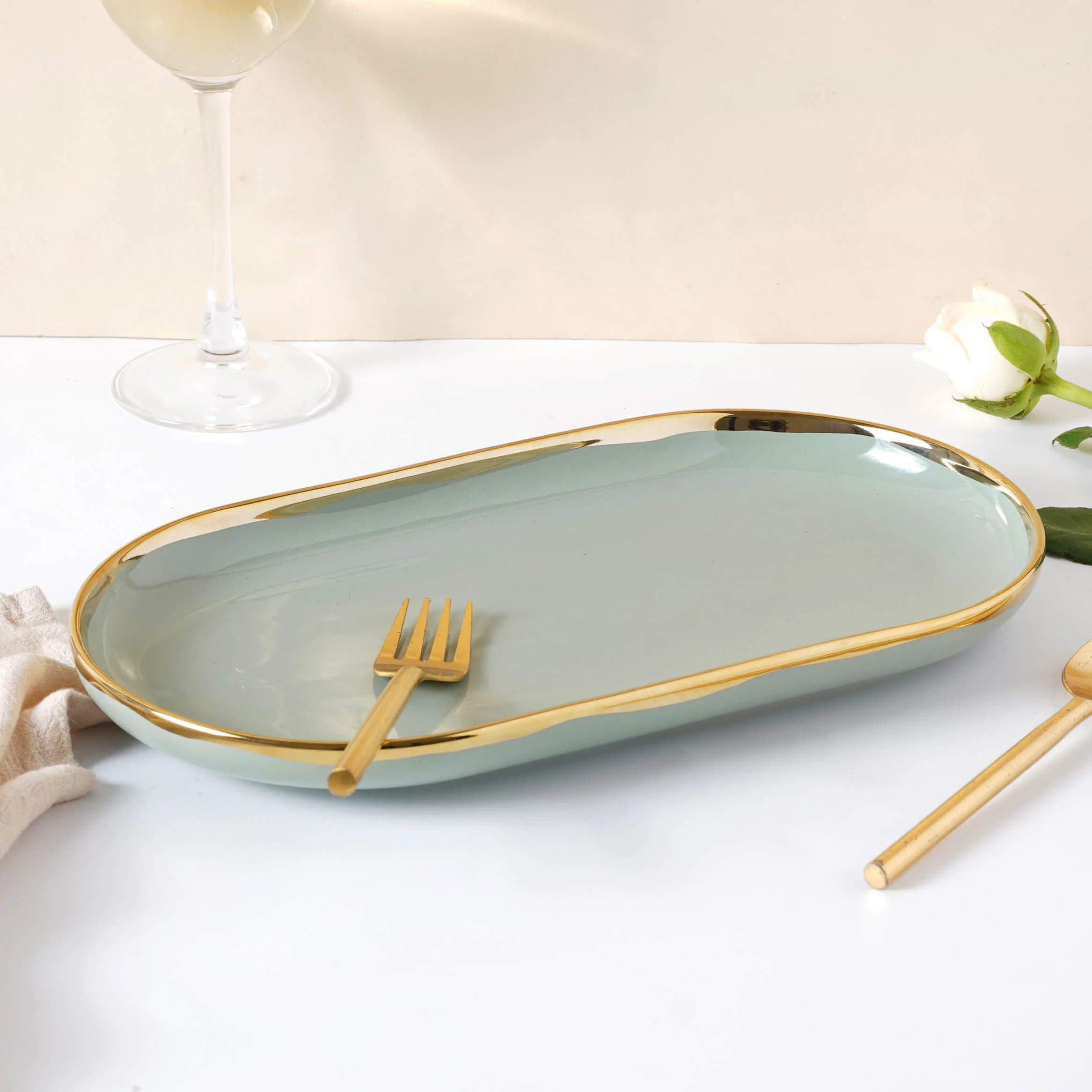 VERA Green 27 Piece Dinner Set For 6 - Image 6