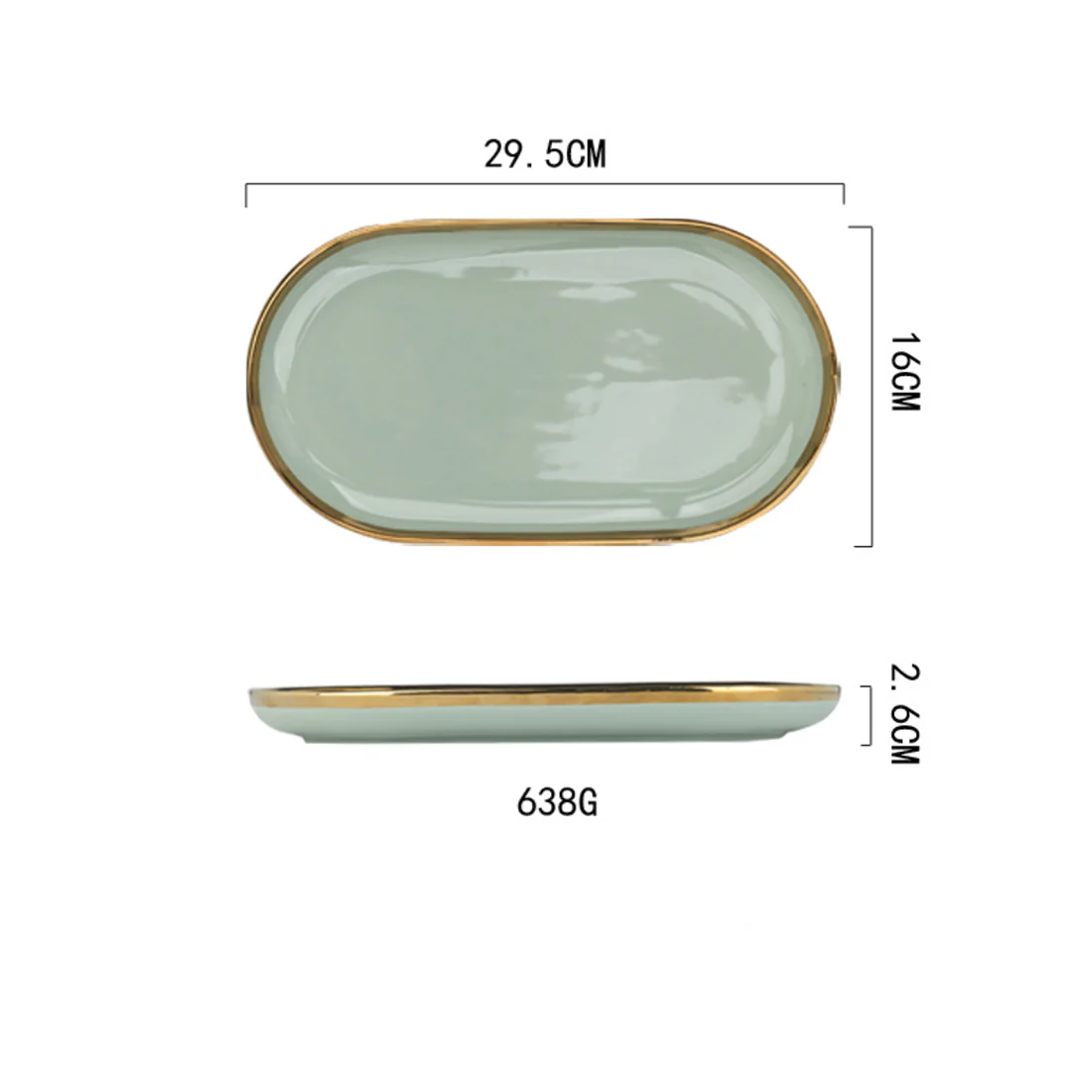 VERA Green Serving Plate - Image 8