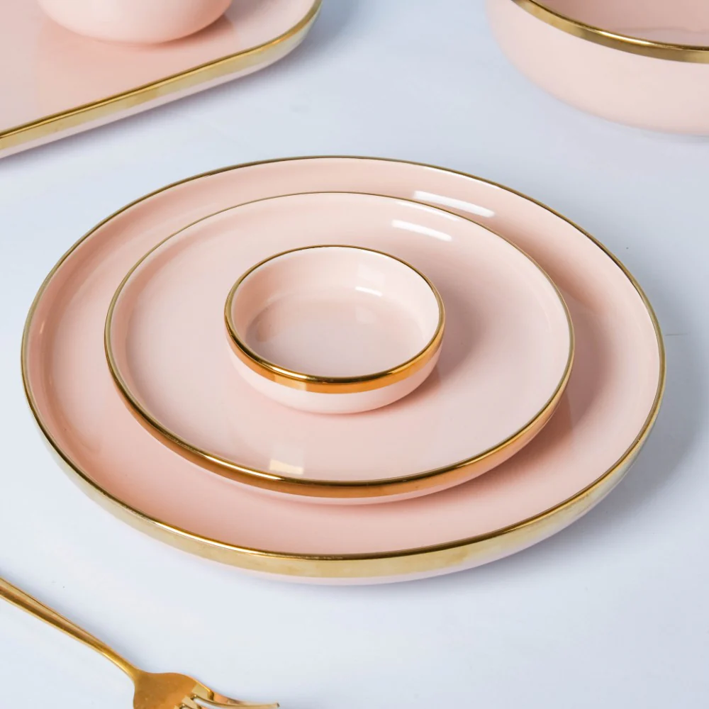 VERA Pink 27 Piece Dinner Set For 6 - Image 6