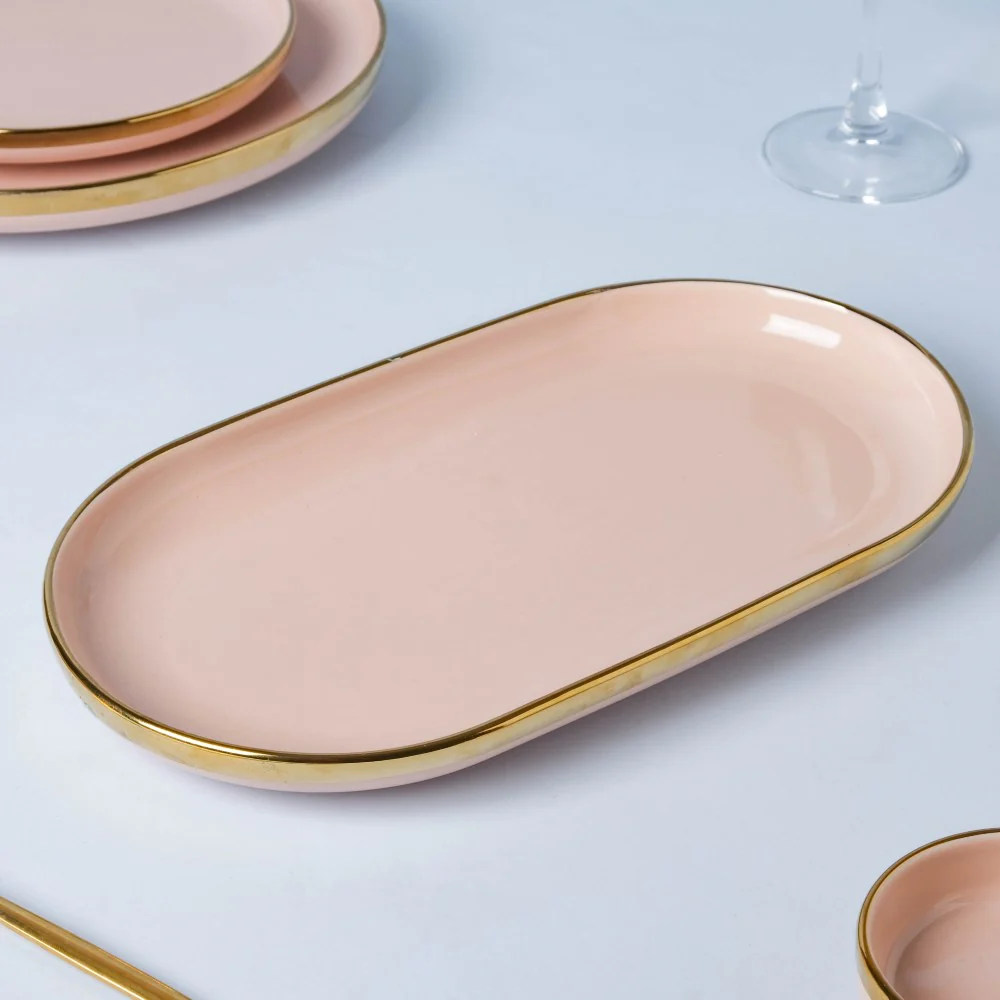 VERA Pink 27 Piece Dinner Set For 6 - Image 9