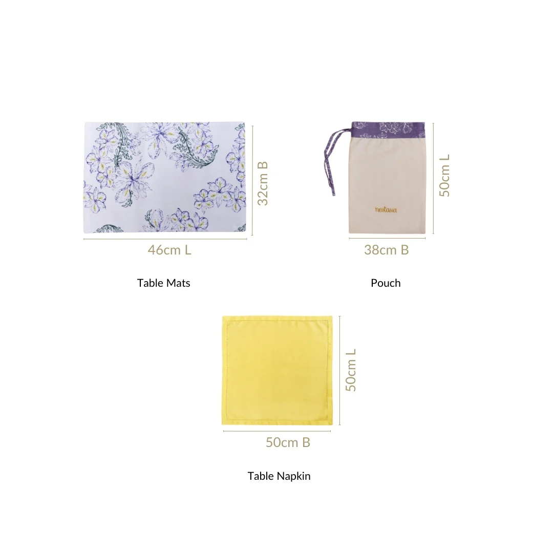Verde 12 Piece Table Mat And Napkin Set - Image 4