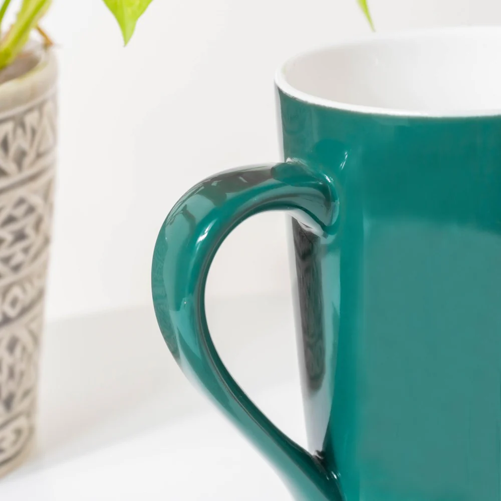 Viridian Green Ceramic Mug 350 ml - Image 4