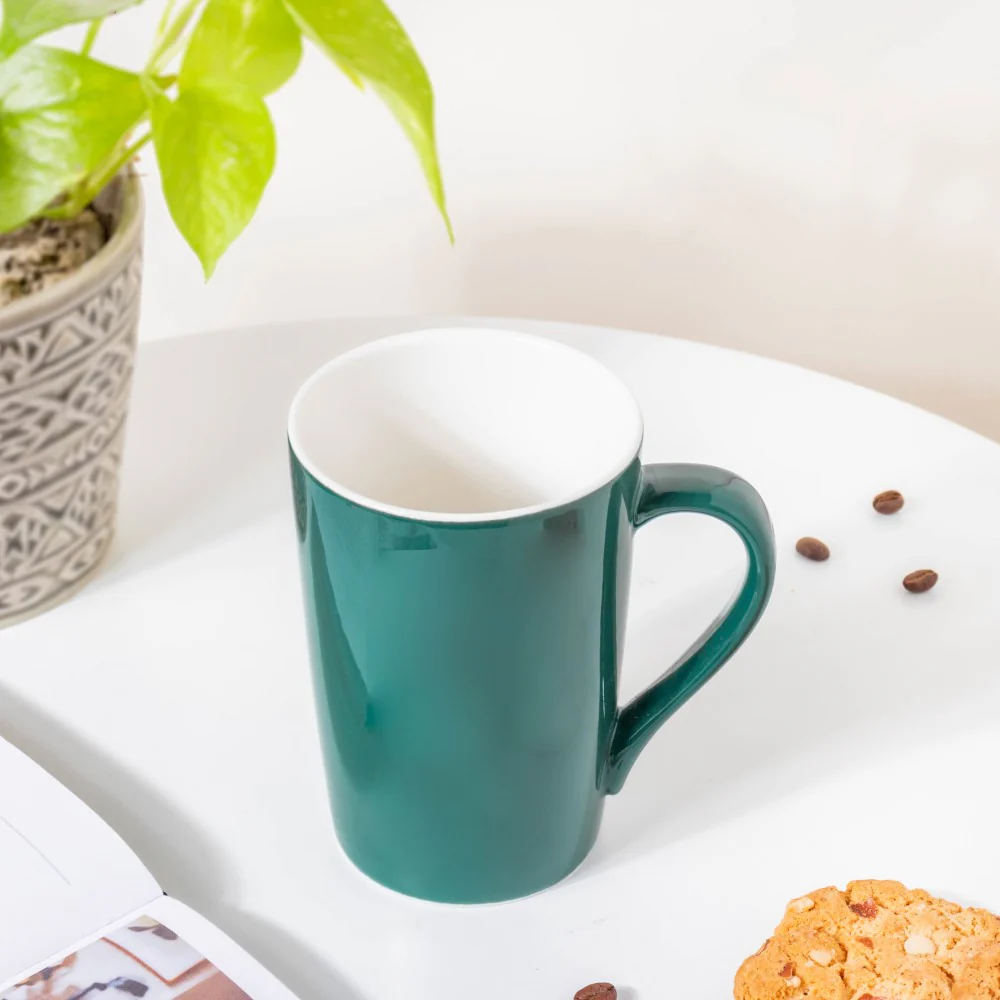 Viridian Green Ceramic Mug 350 ml - Image 5