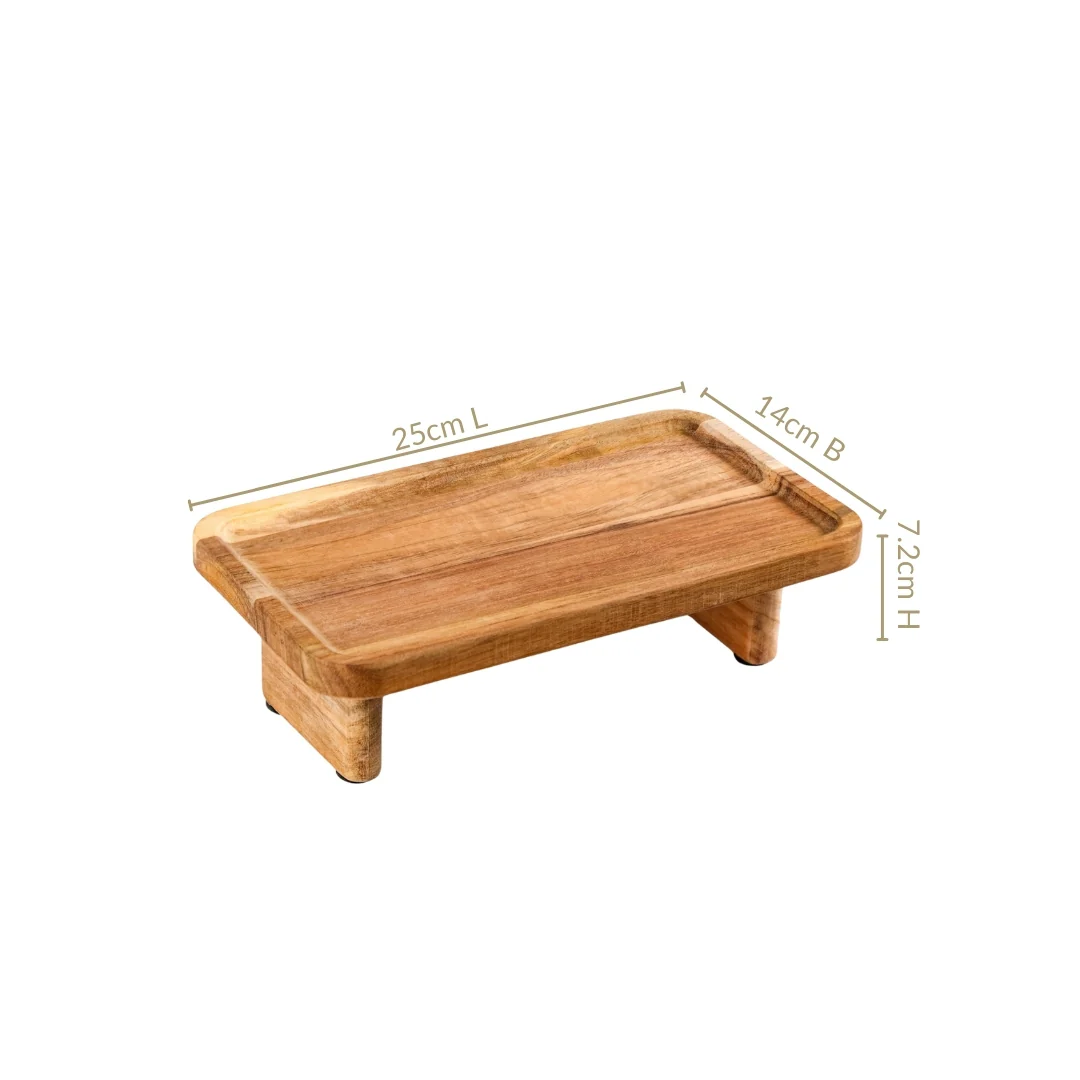 Versatile Wooden Riser Platter 10 Inch - Image 3