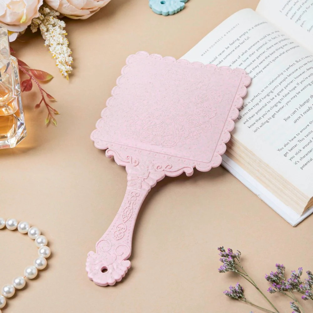 Victorian Beauty Face Mirror Pink - Image 6